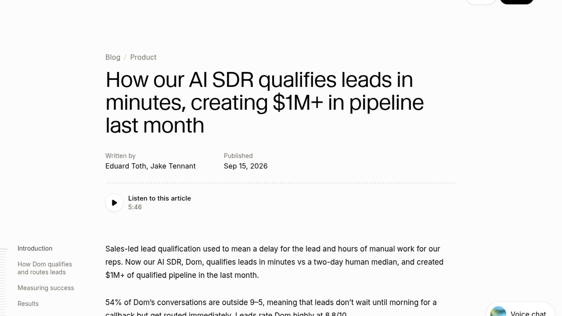 ElevenLabs’ Dom automates inbound qualification
