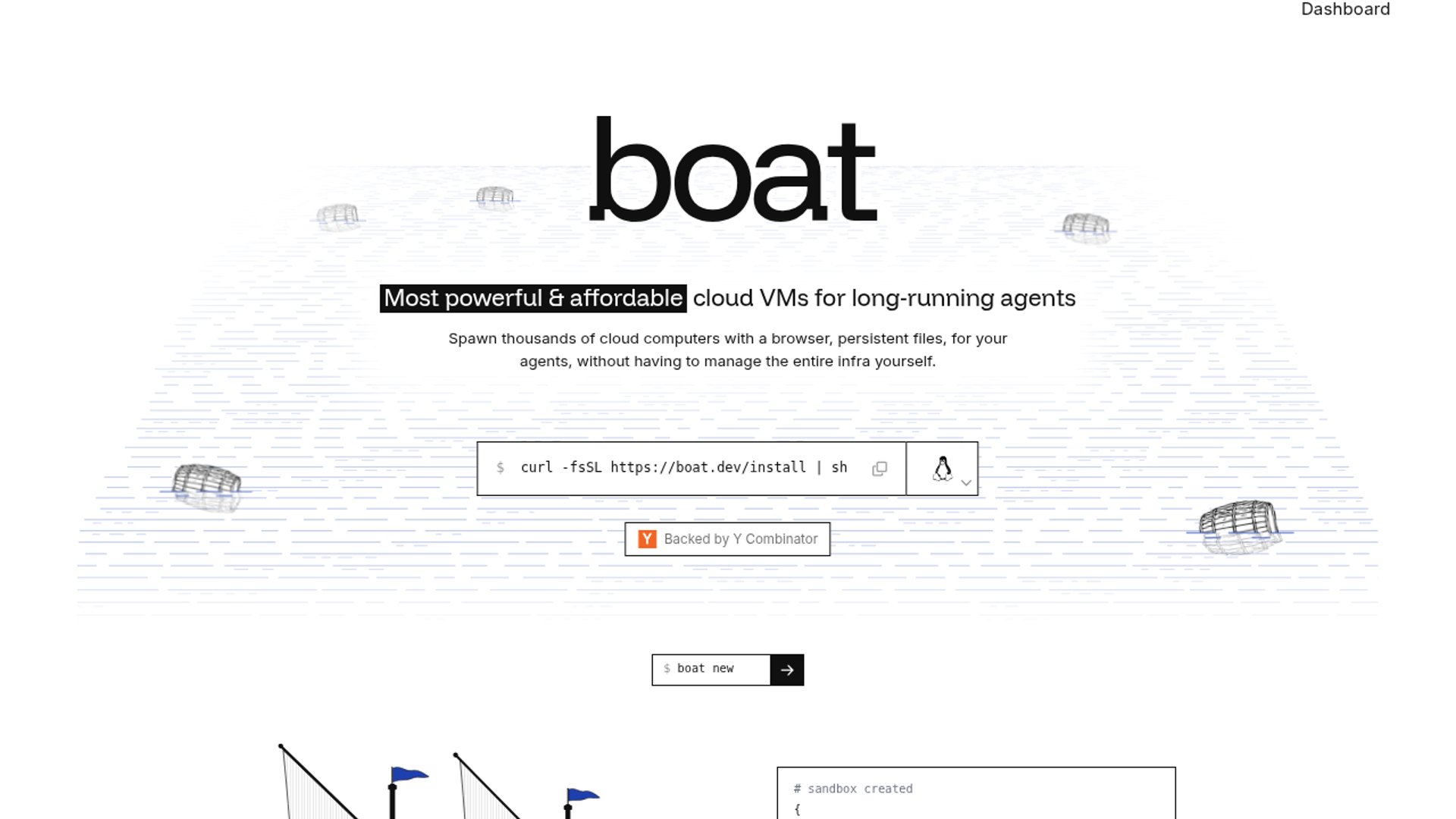 Boat highlights cloud VMs for browser agents