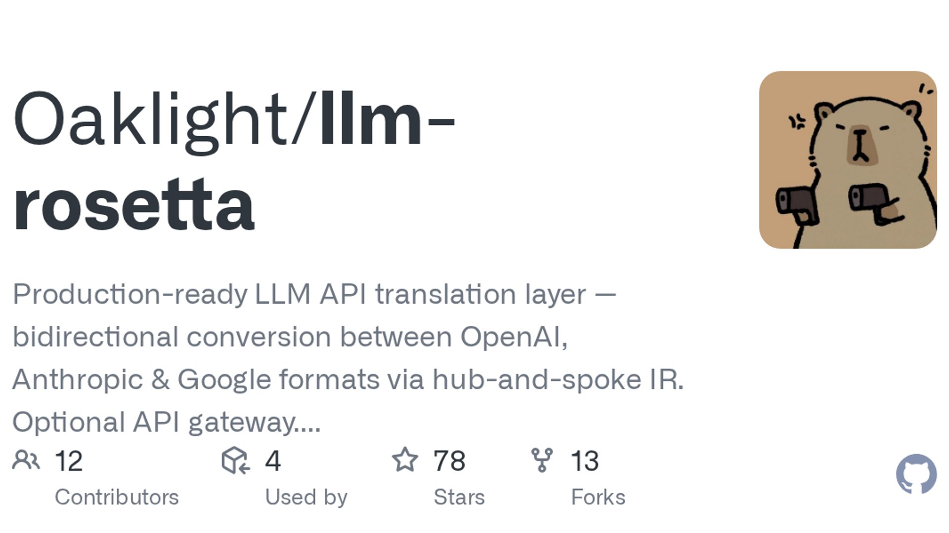 LLM-Rosetta adds bidirectional OpenAI, Anthropic, Google conversion