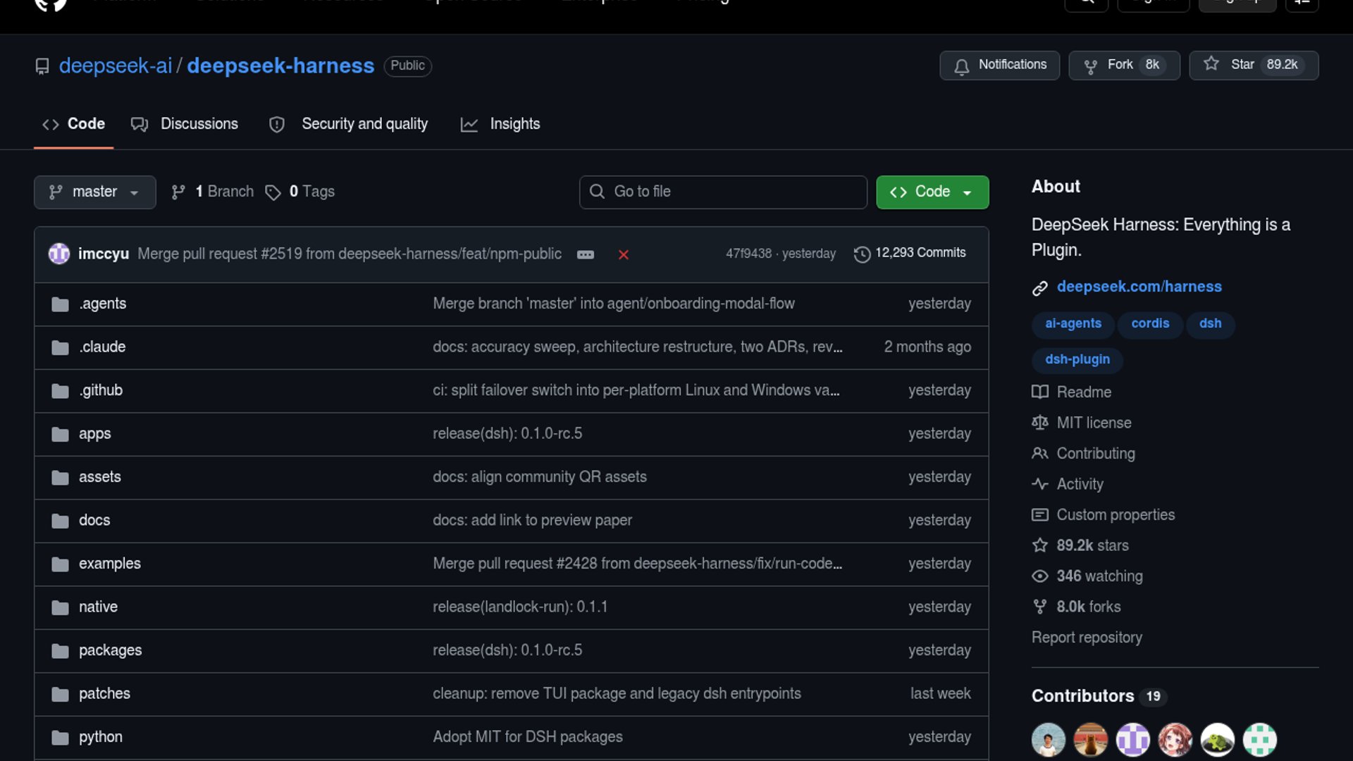 DeepSeek Harness Hides Self-Evolving Thesis