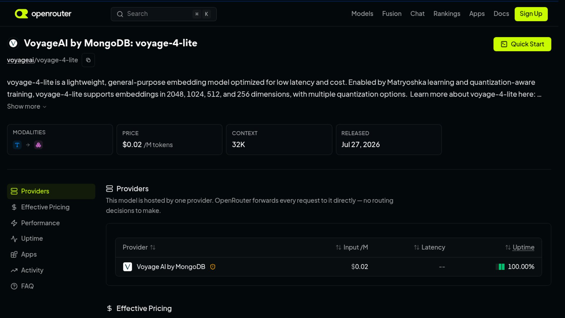 OpenRouter adds six Voyage AI embedding, reranking models