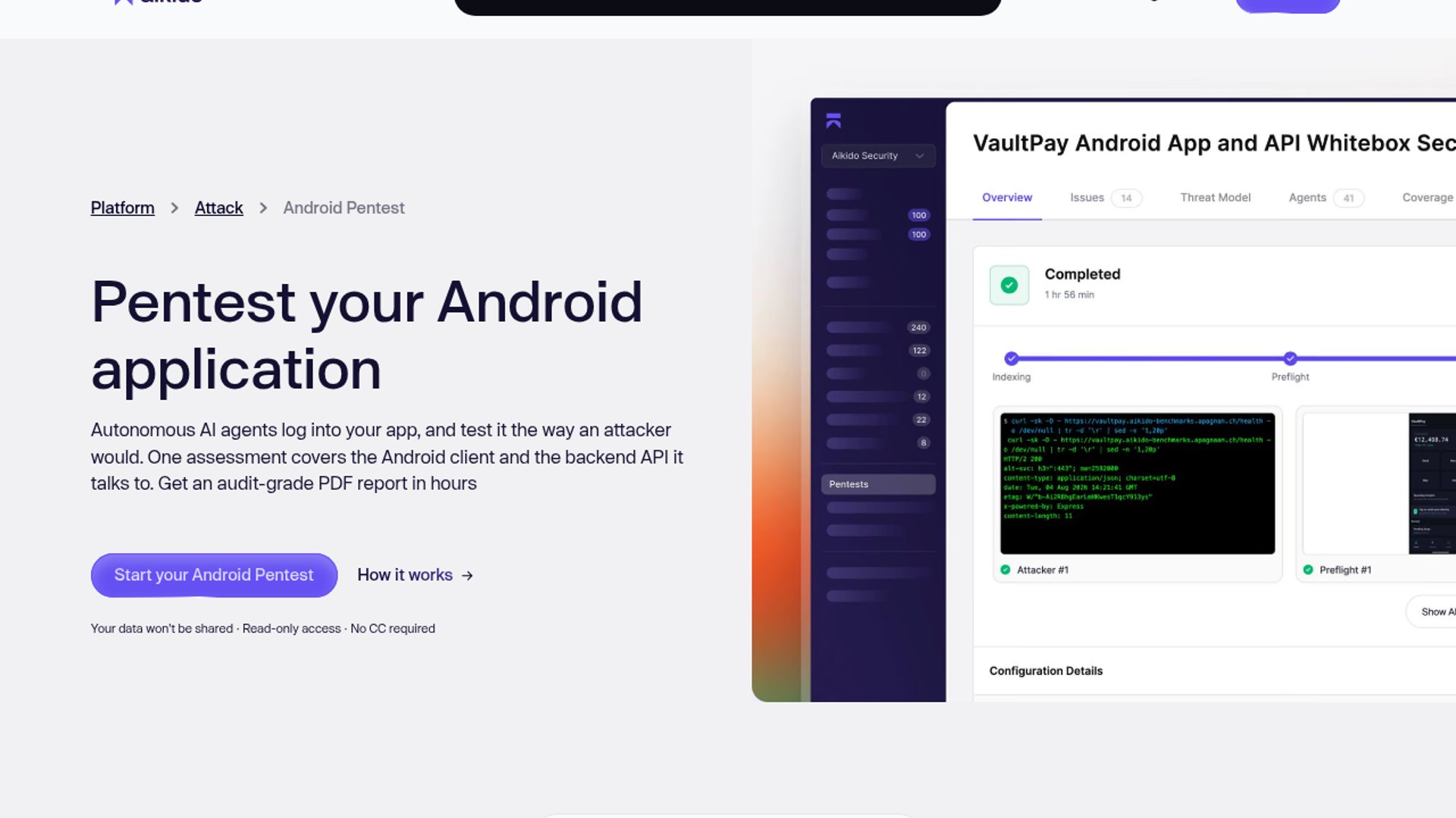 Aikido launches autonomous Android pentesting