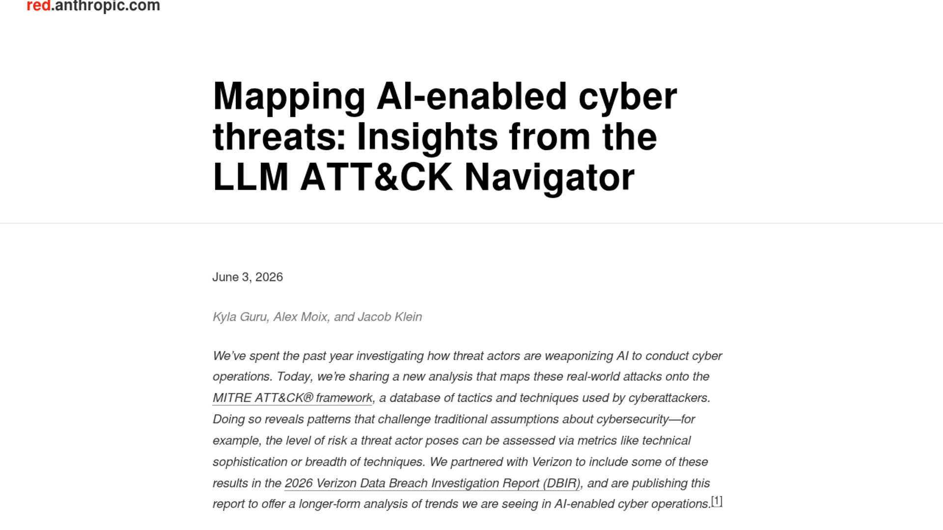Anthropic report flags rising AI cyberattacks