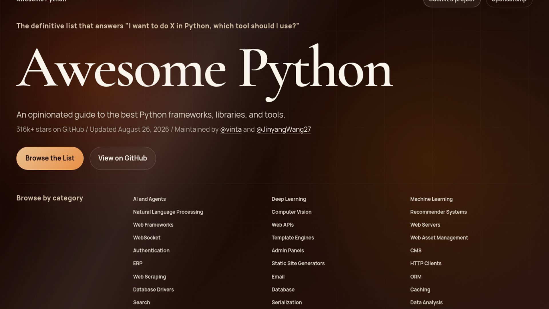Awesome Python Maps Python’s Developer Toolkit