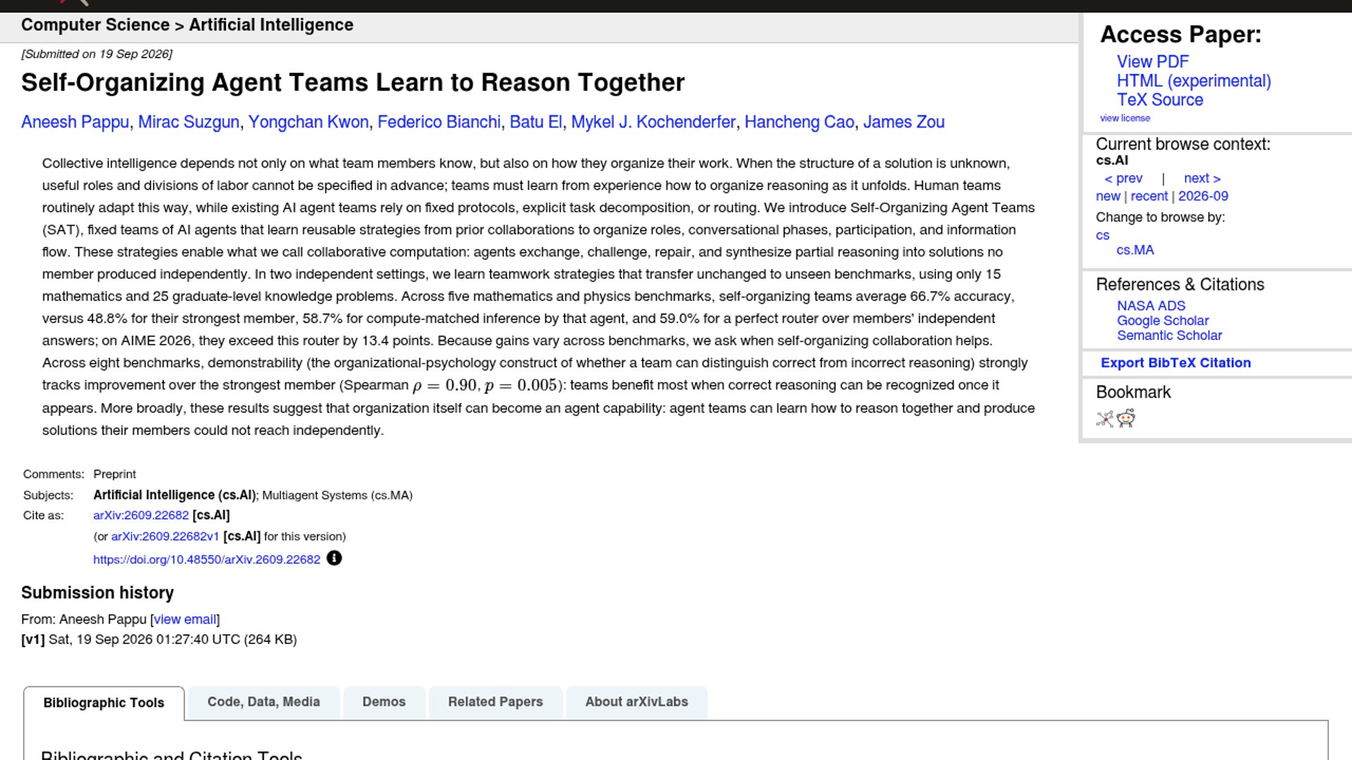 Self-organizing agent teams outperform oracle routers