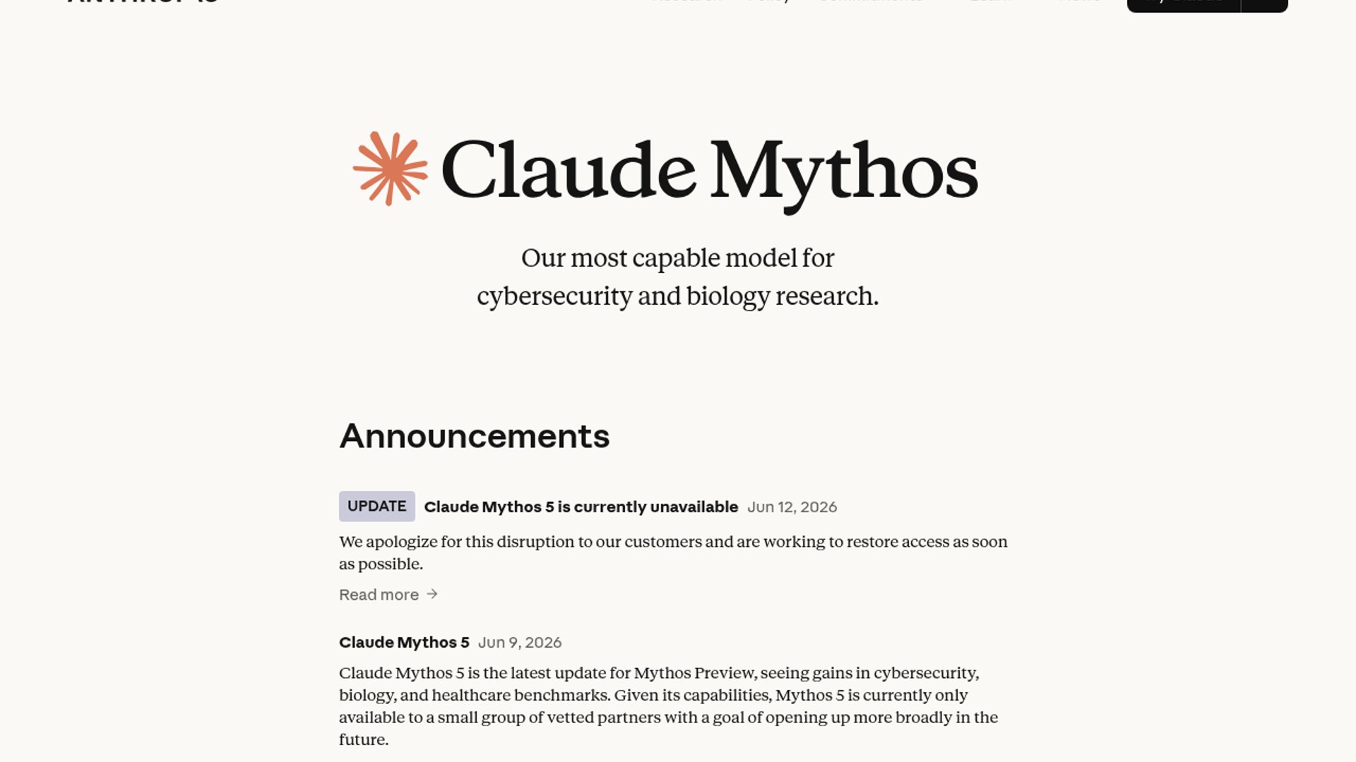 US greenlights limited Claude Mythos release