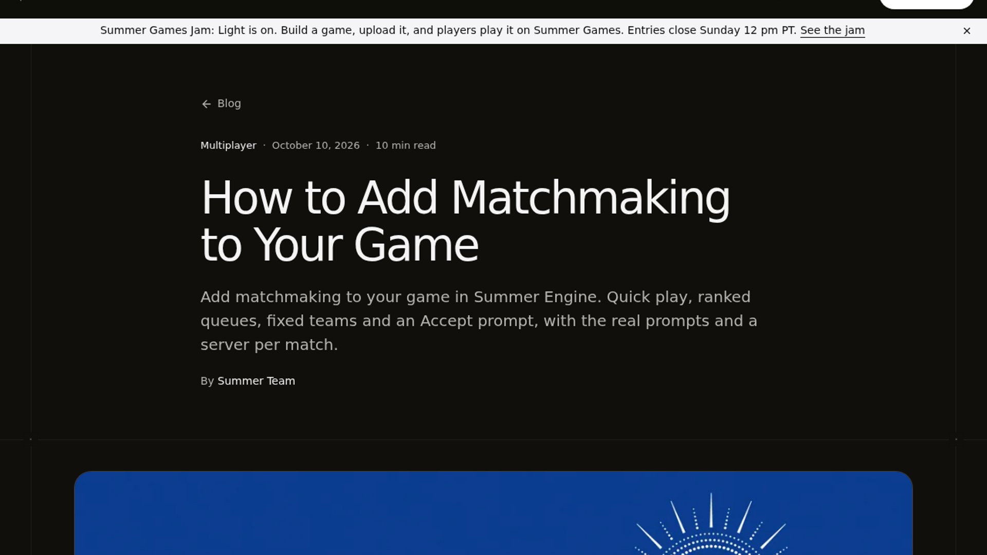 Summer Engine Adds AI-Native Matchmaking