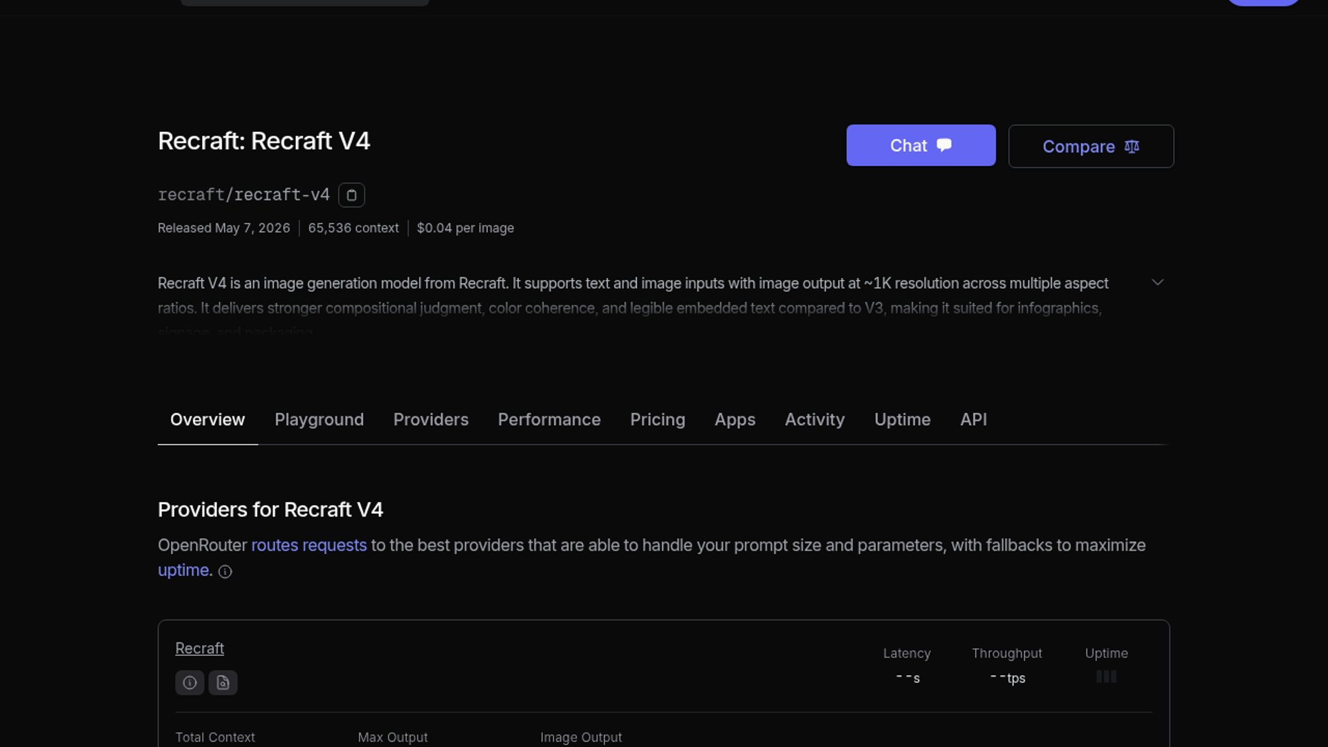 OpenRouter lands Recraft V4 image model