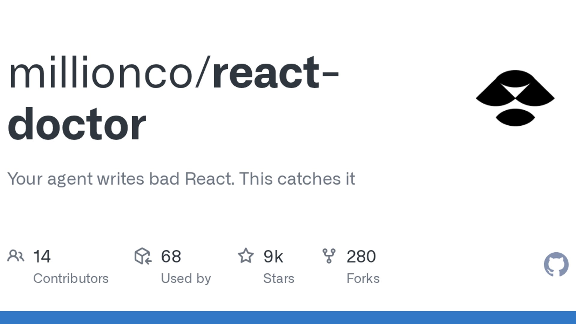 React Doctor audits AI-generated React code
