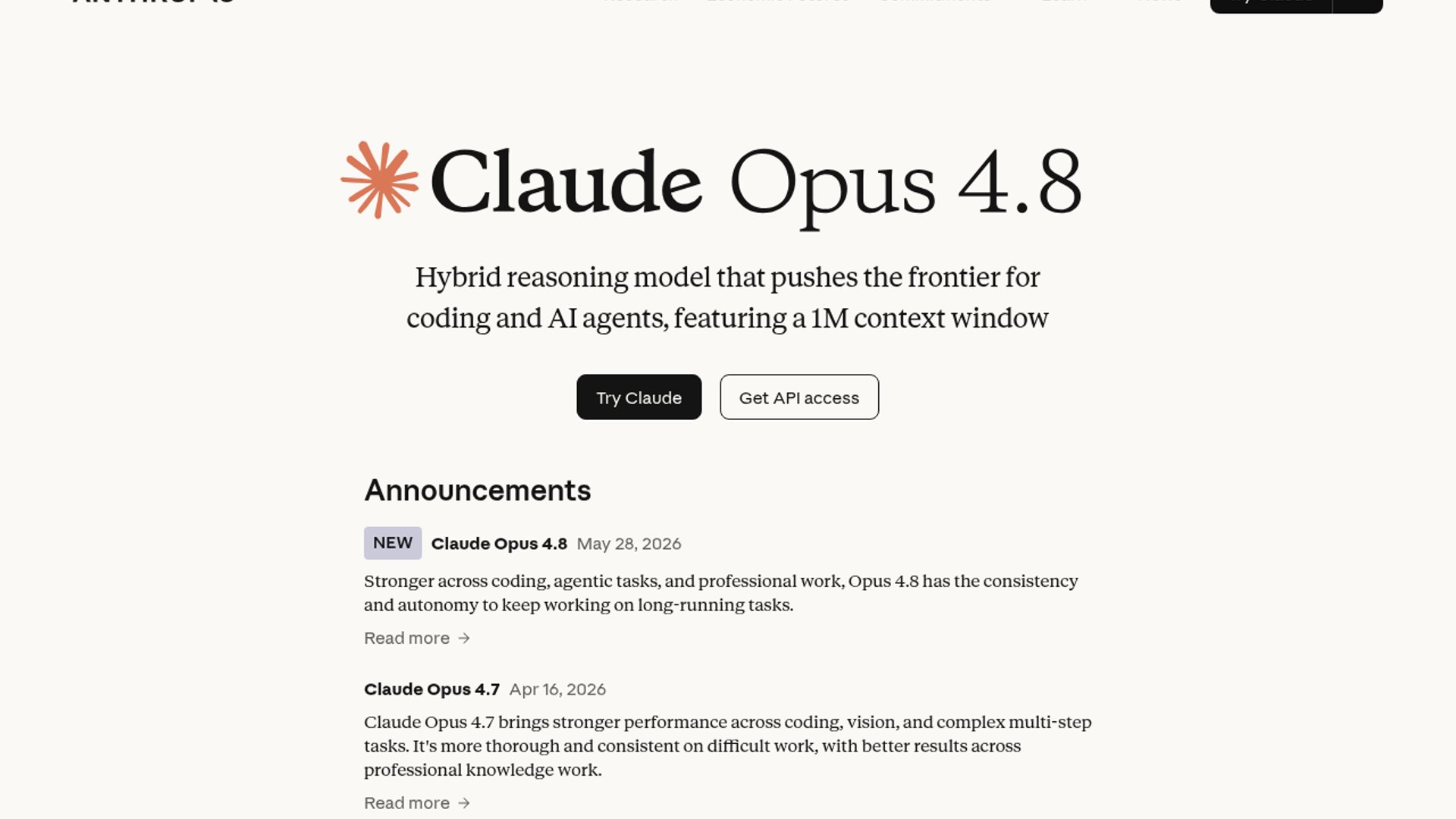 Claude Opus 4.8 drops with extended agentic autonomy