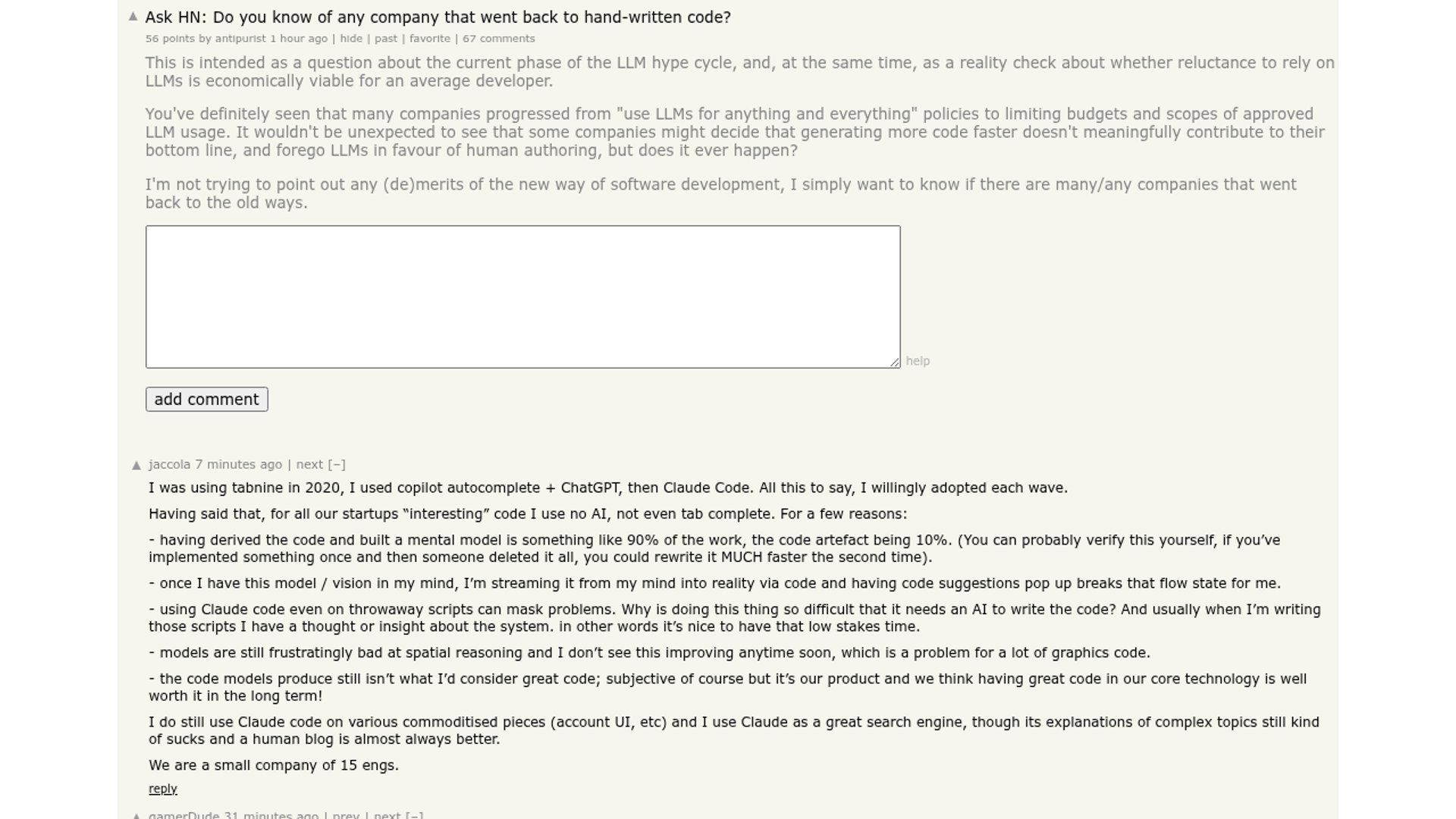 Companies Reconsider Use of LLM-Generated Code