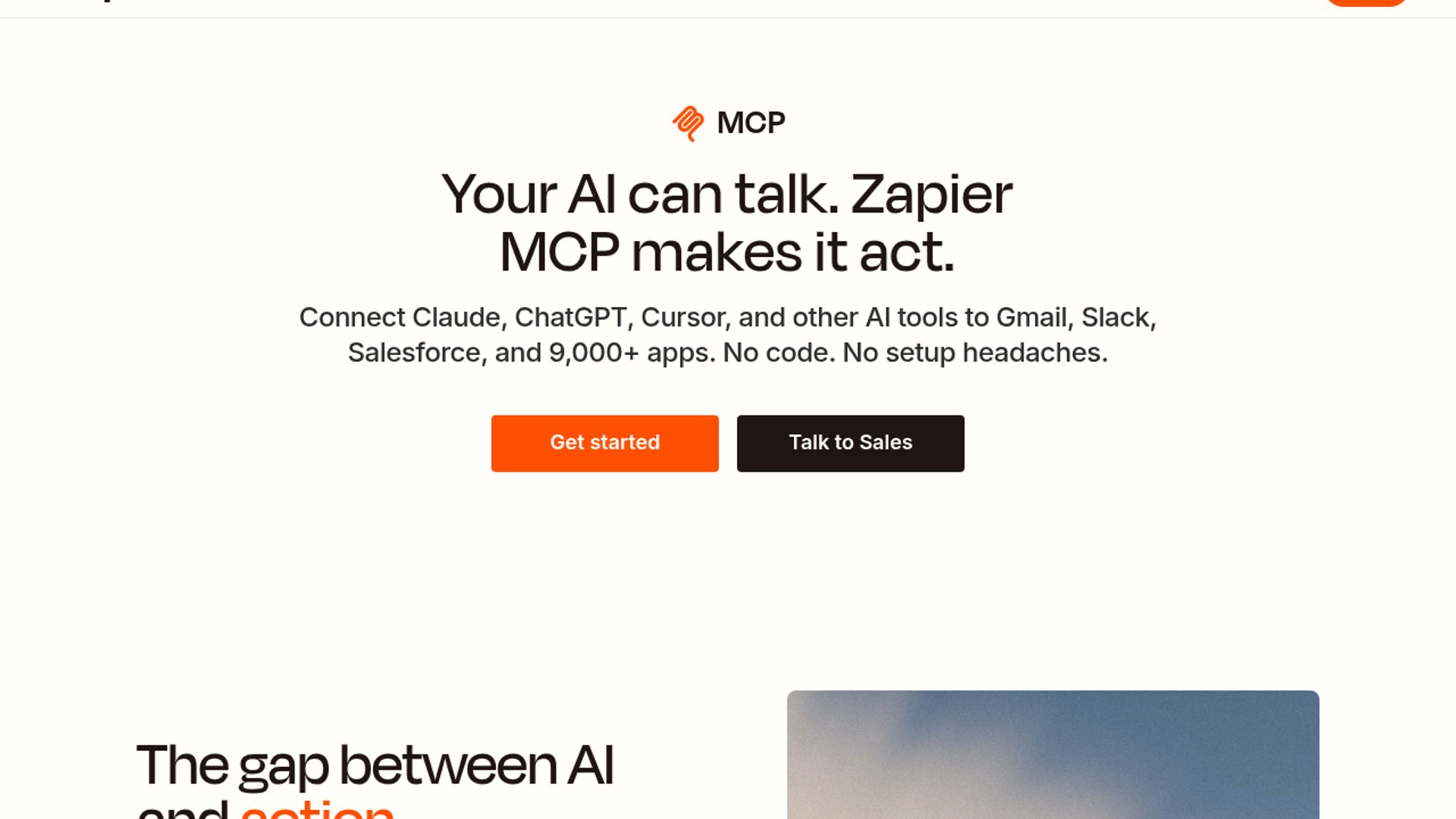 Zapier's MCP server connects AI tools to 9,000+ SaaS apps