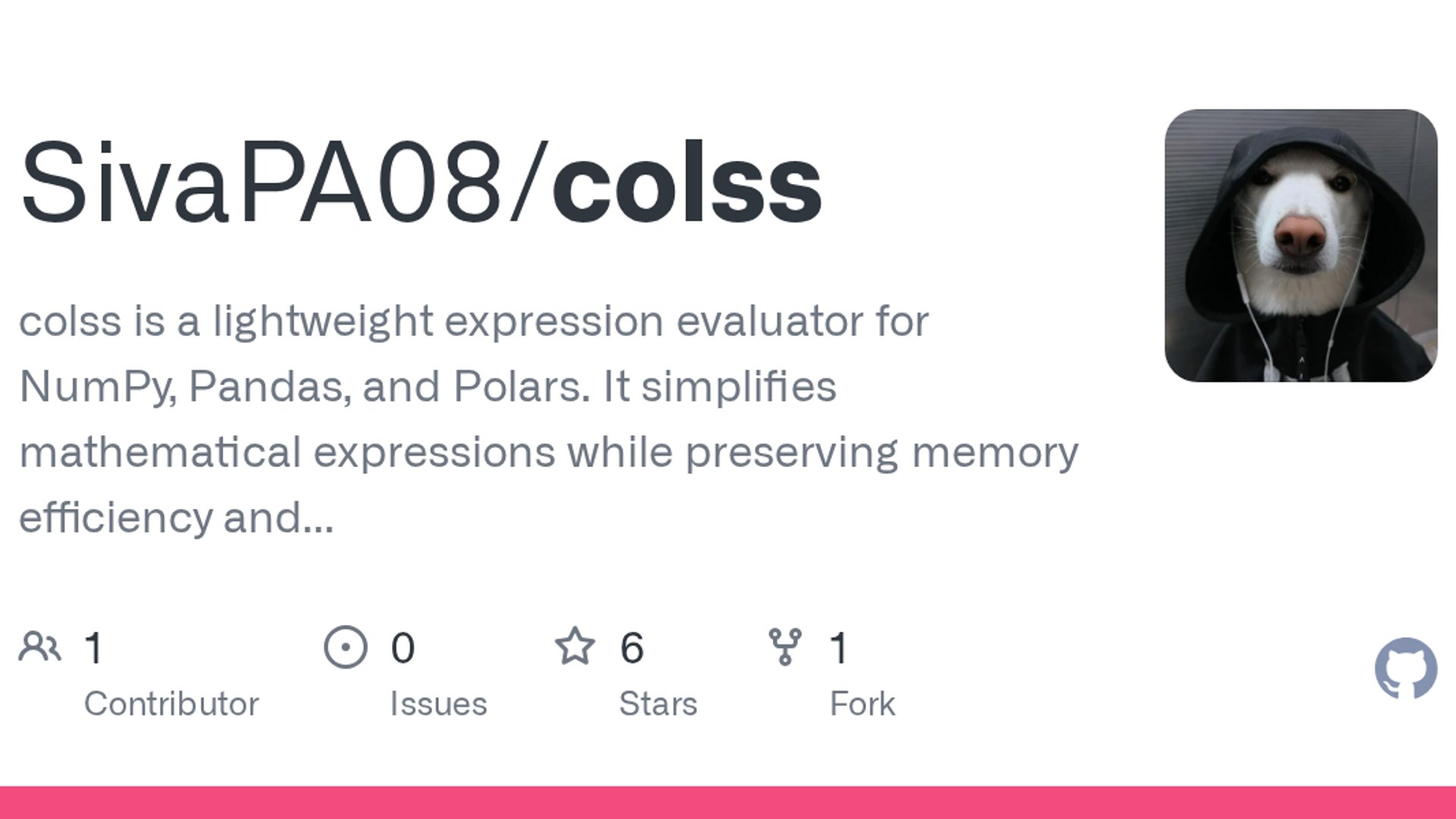 colss turns NumPy computation into math-like expressions