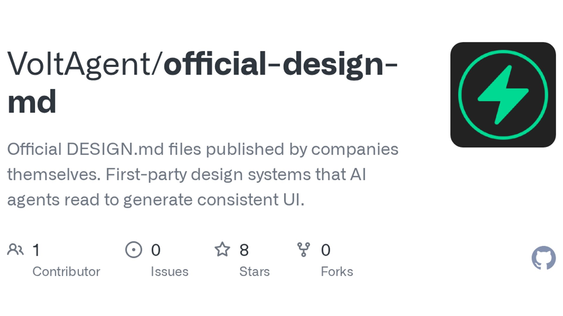 VoltAgent launches official-design-md for AI design systems