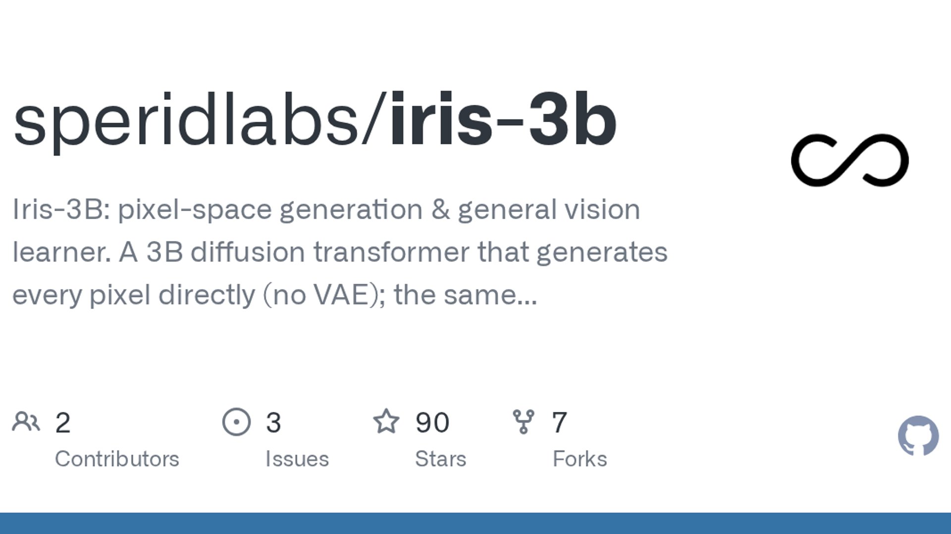 Iris-3B Goes Open, Skips VAE