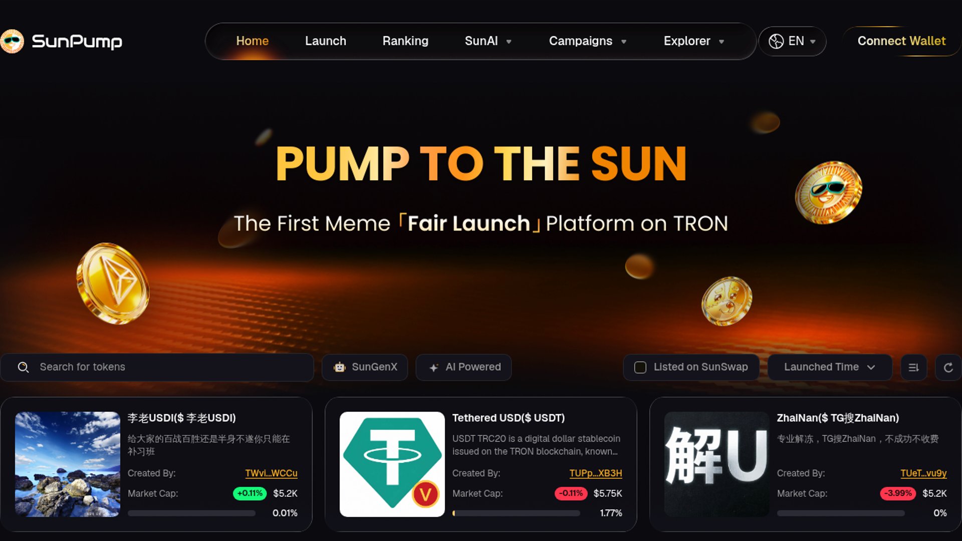SunGenX automates AI token creation on-chain