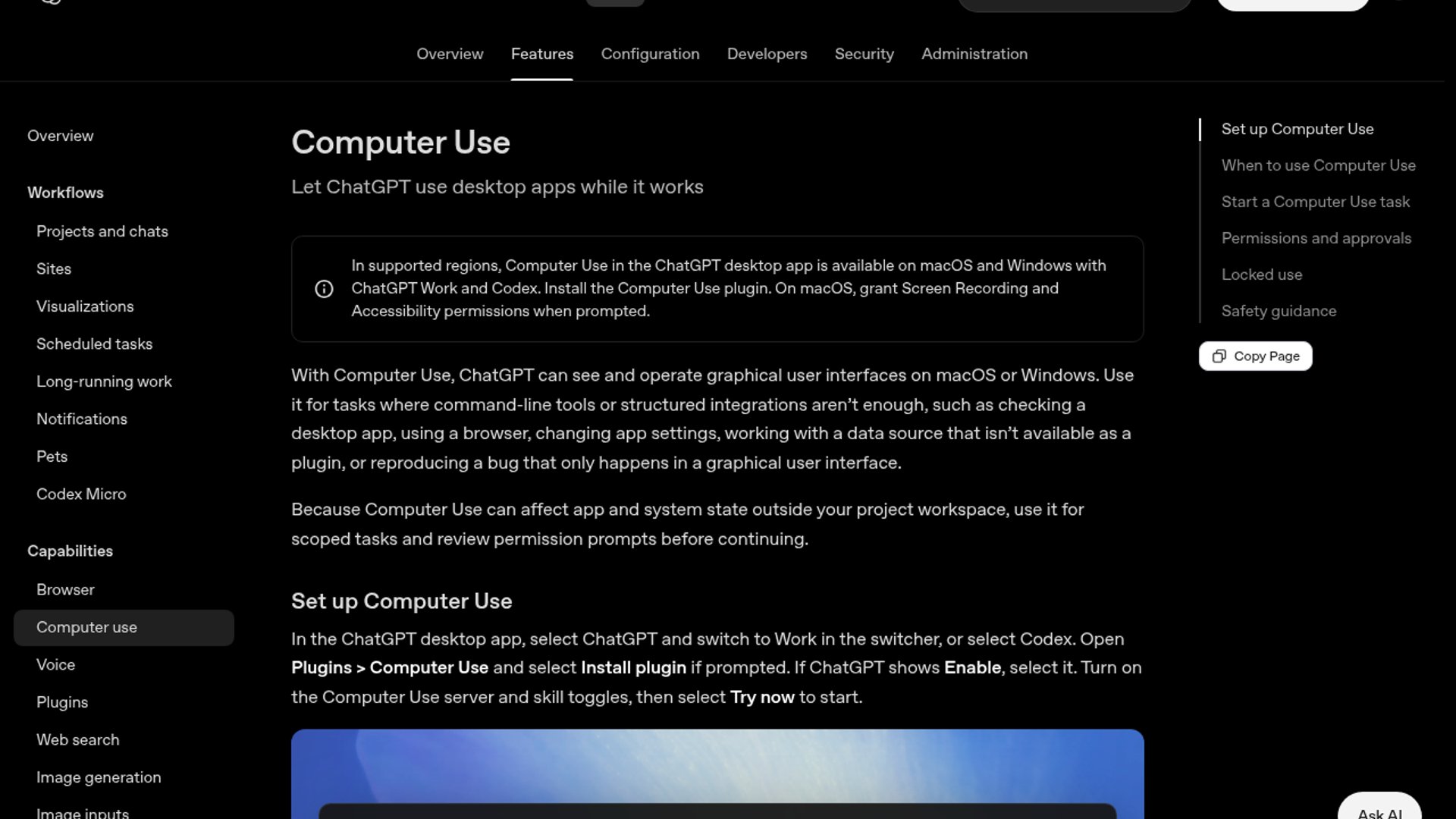 ChatGPT Computer Use Controls Desktop Apps