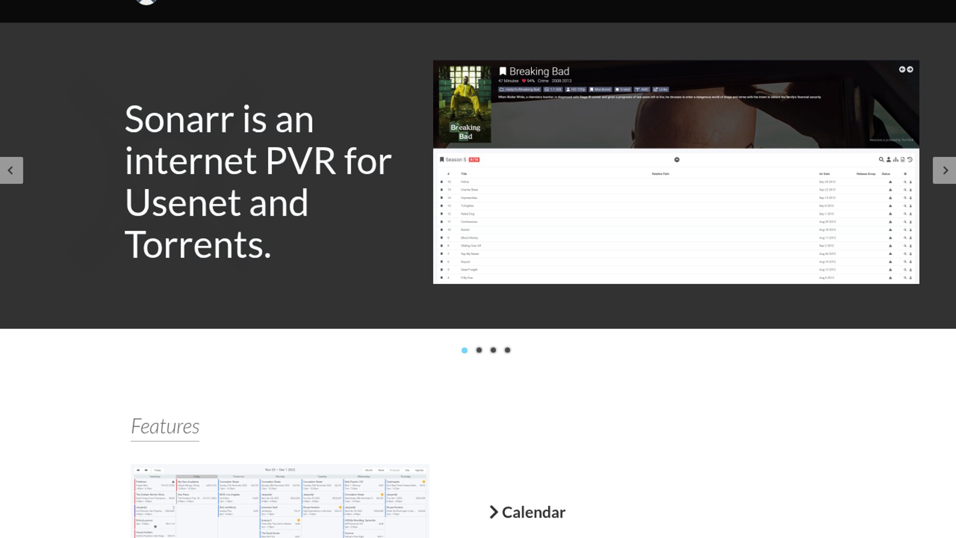 Sonarr automates TV downloads for newsgroups and BitTorrent