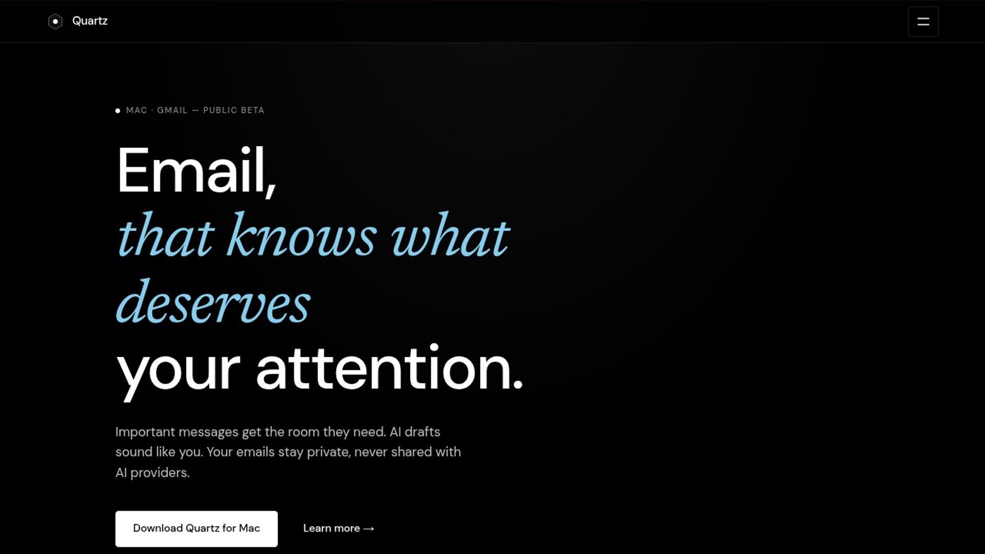 Quartz brings local AI email to Mac