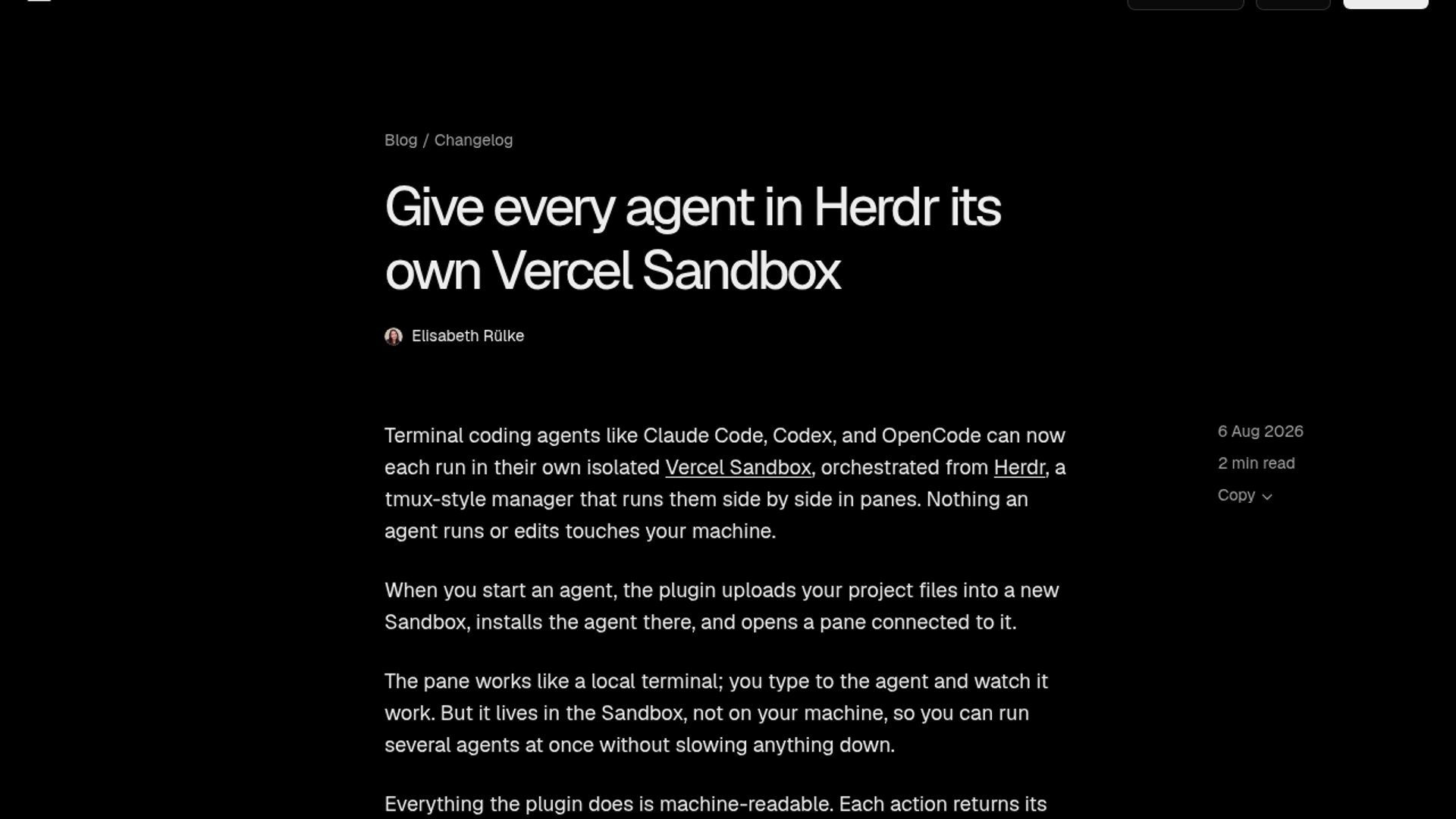 Vercel Labs releases Herdr Vercel Sandbox plugin