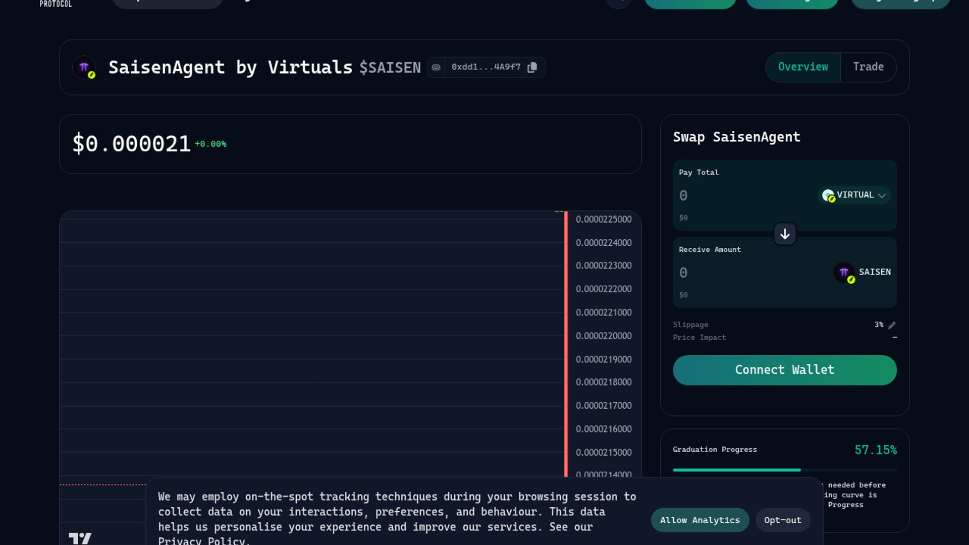 SaisenAgent launches $SAISEN token on virtuals.io, Robinhood