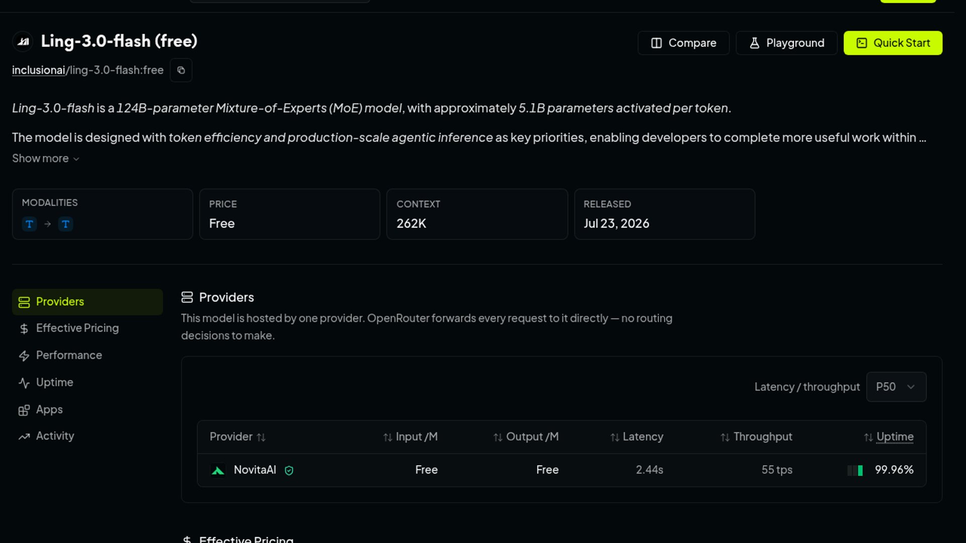 Ling-3.0-flash hits OpenRouter via Novita AI
