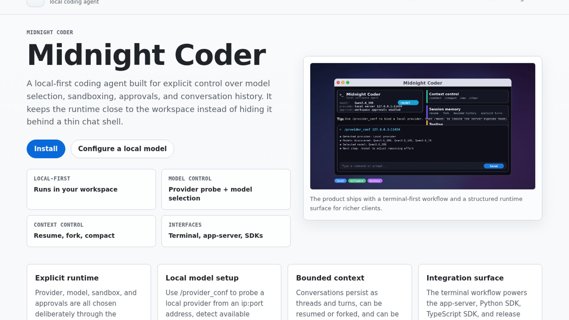 Midnight Coder releases stable v1.0.0
