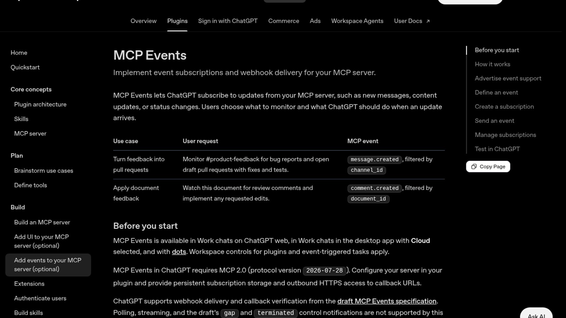 MCP Events brings webhooks to ChatGPT agents