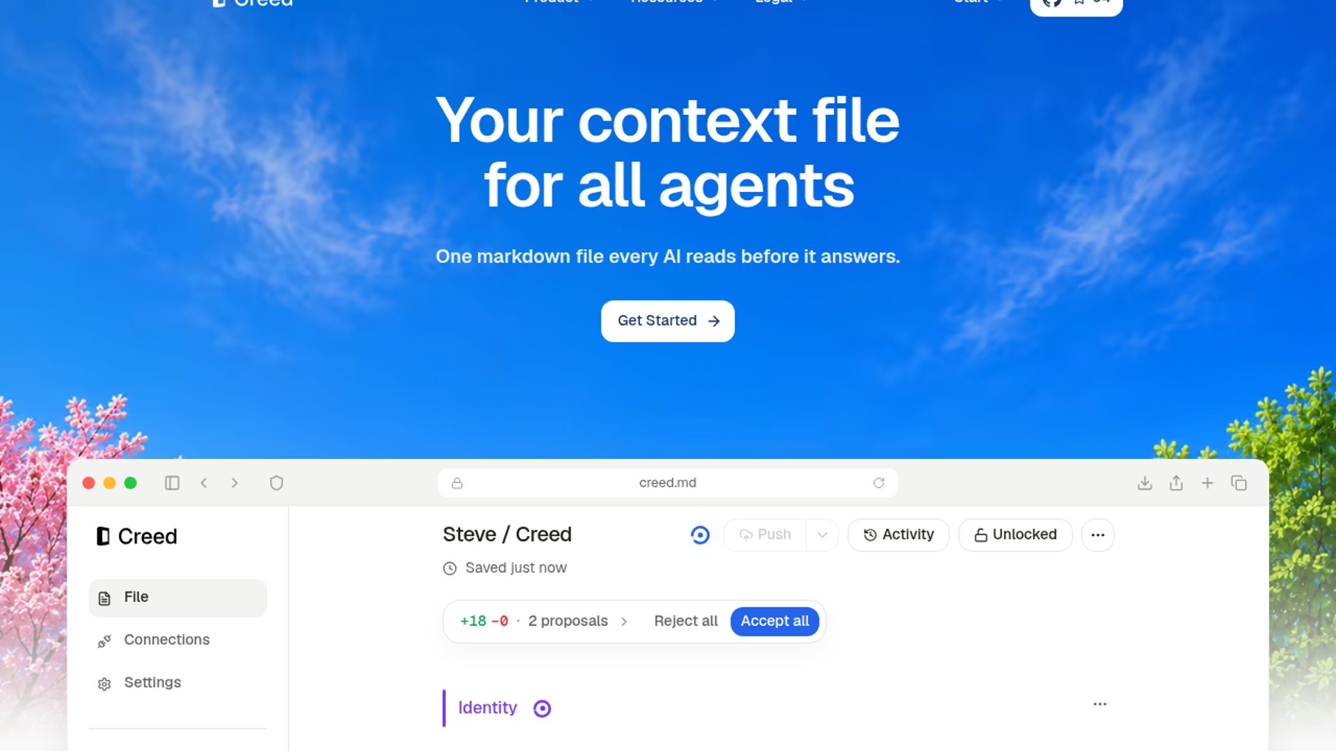 Creed centralizes personal context for AI agents