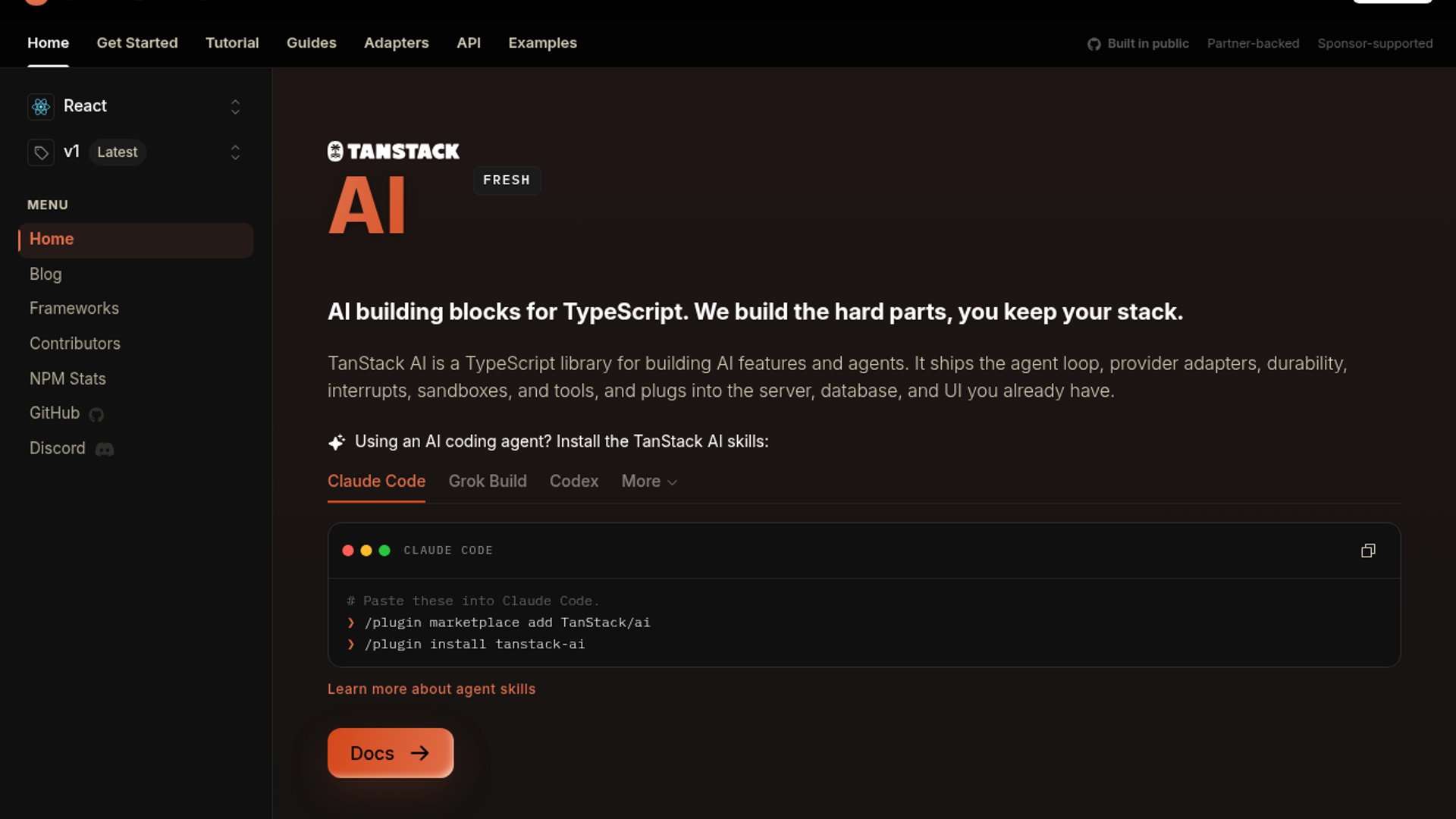 TanStack AI 1.0 Goes Stable