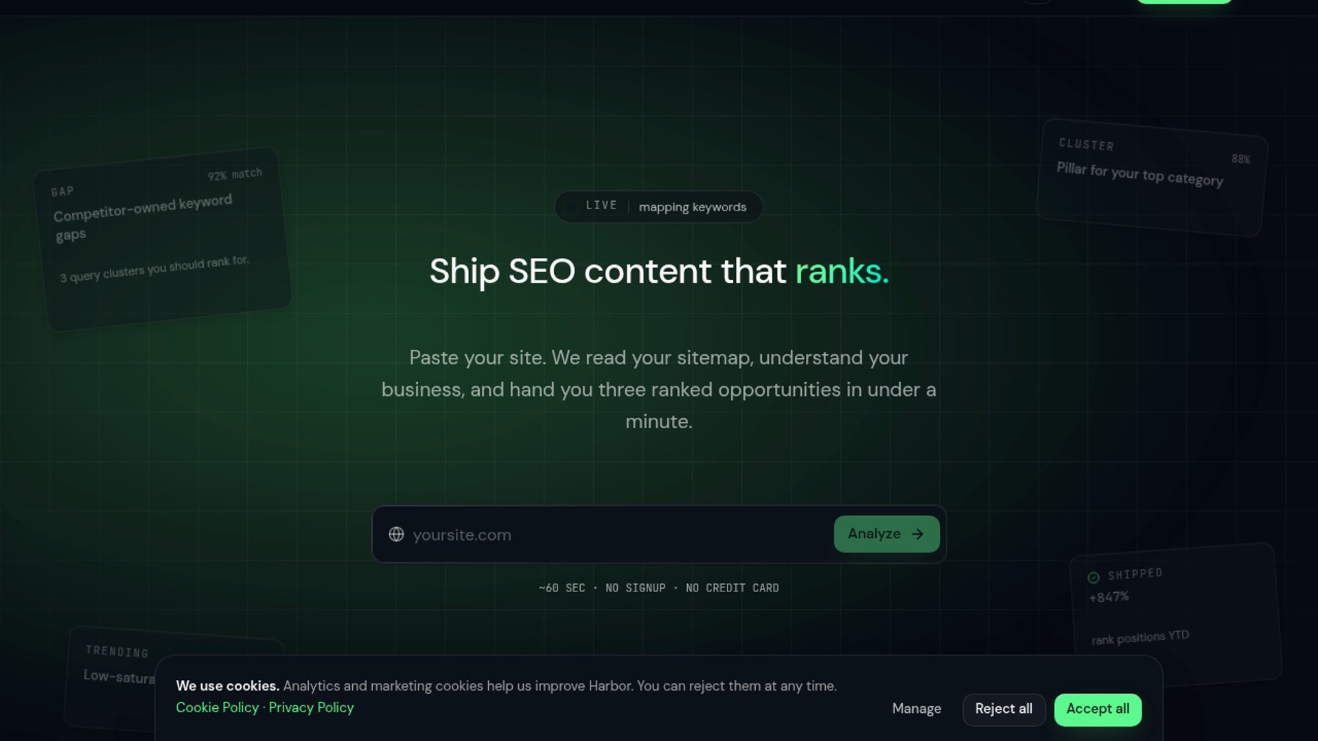 Harbor SEO gets AI SEO workflow overhaul