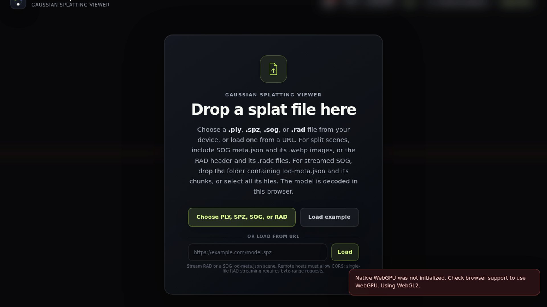 Gaussian Splat Lite Targets WebGPU 3DGS in Three.js
