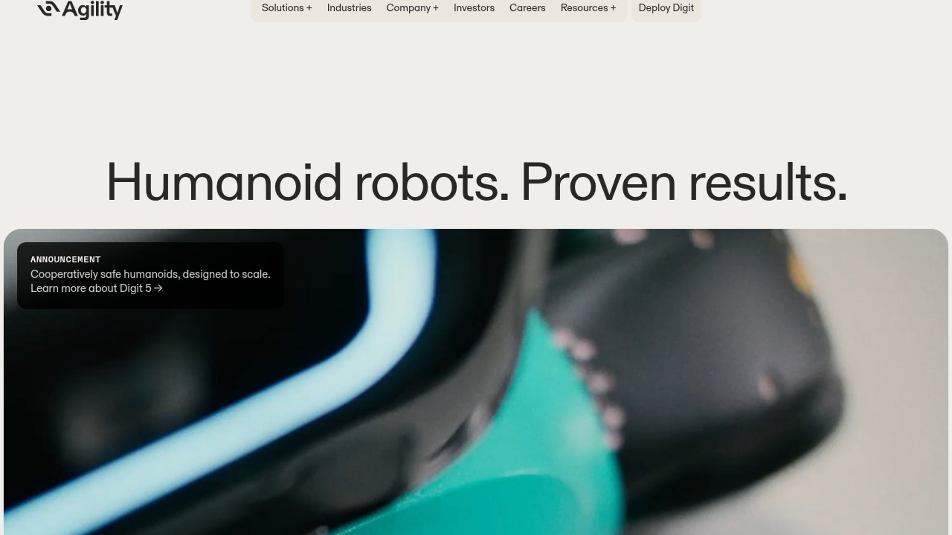 Agility Robotics unveils uncaged Digit 5