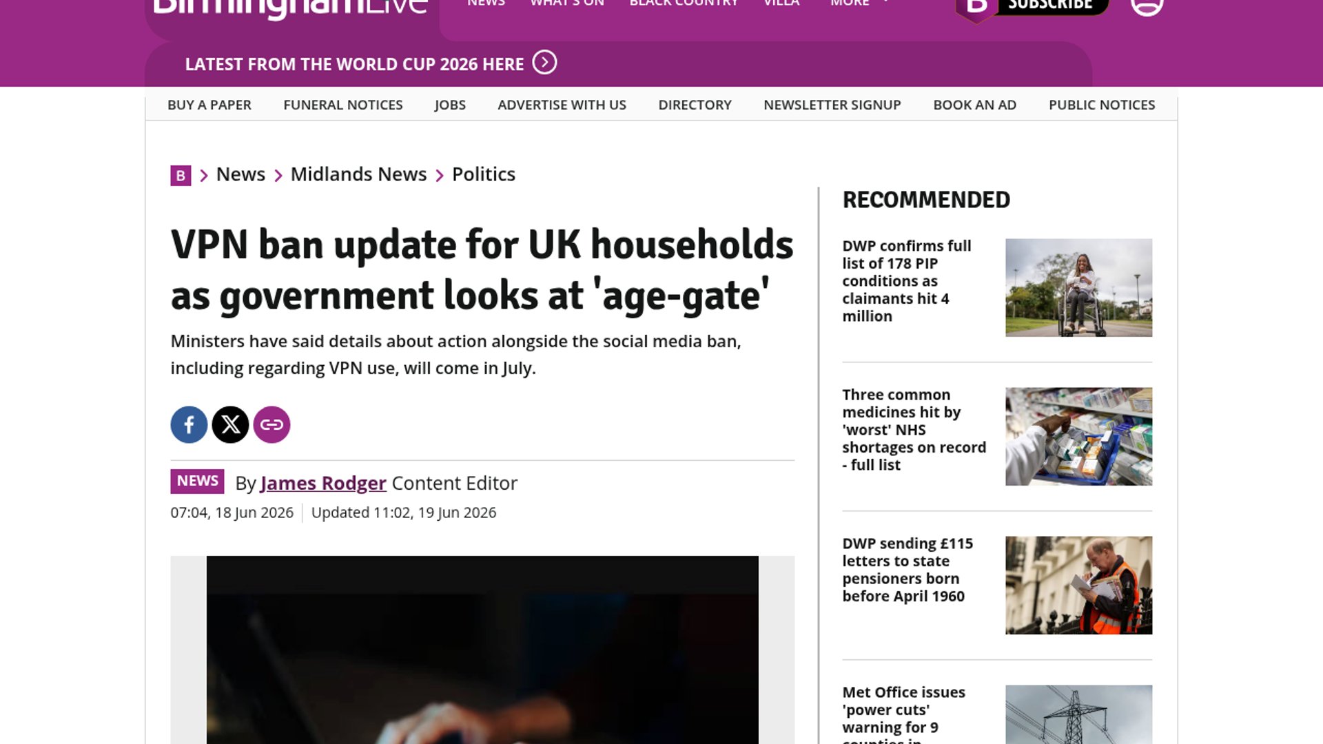 The UK government is exploring options to "age-gate" VPN access to prevent minors from bypassing age restrictions and social media bans under the Online Safety Act, though officials deny plans for a blanket ban.