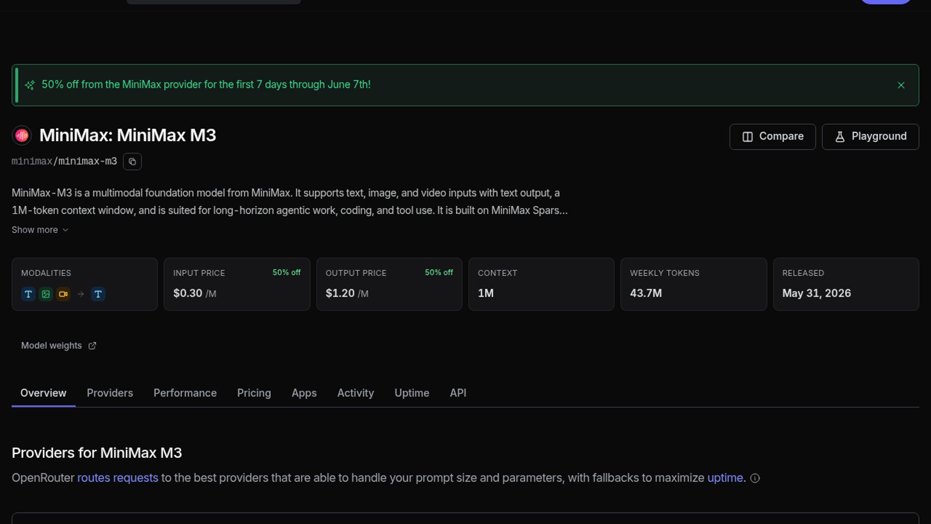 MiniMax has announced MiniMax M3, promoting it as a breakthrough "open-weights" model that integrates a 1M token context window, native multimodality, and advanced coding and agentic capabilities, despite current community skepticism over the actual availability of the model's weights.