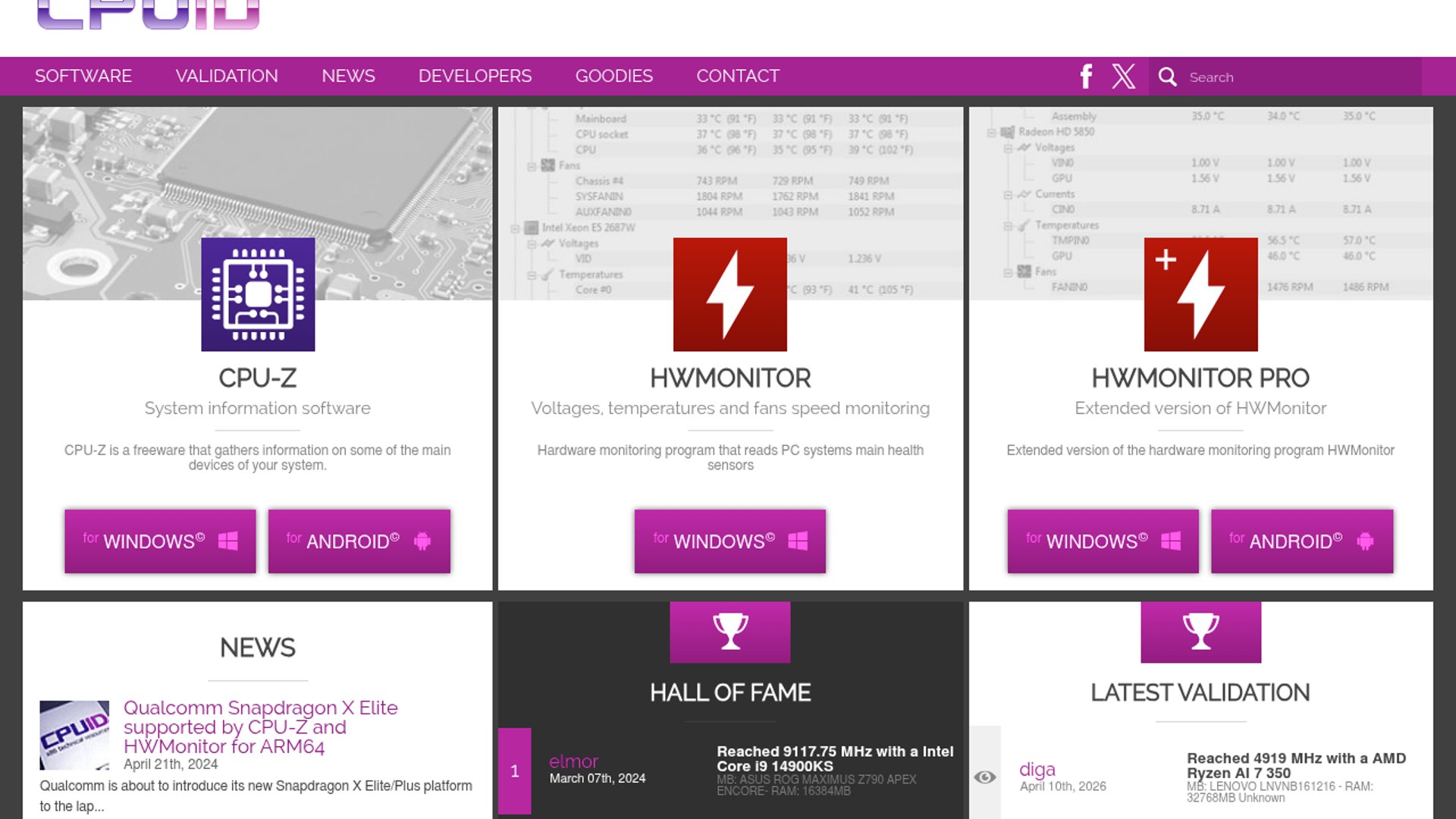 CPU-Z, HWMonitor links serve trojanized installers