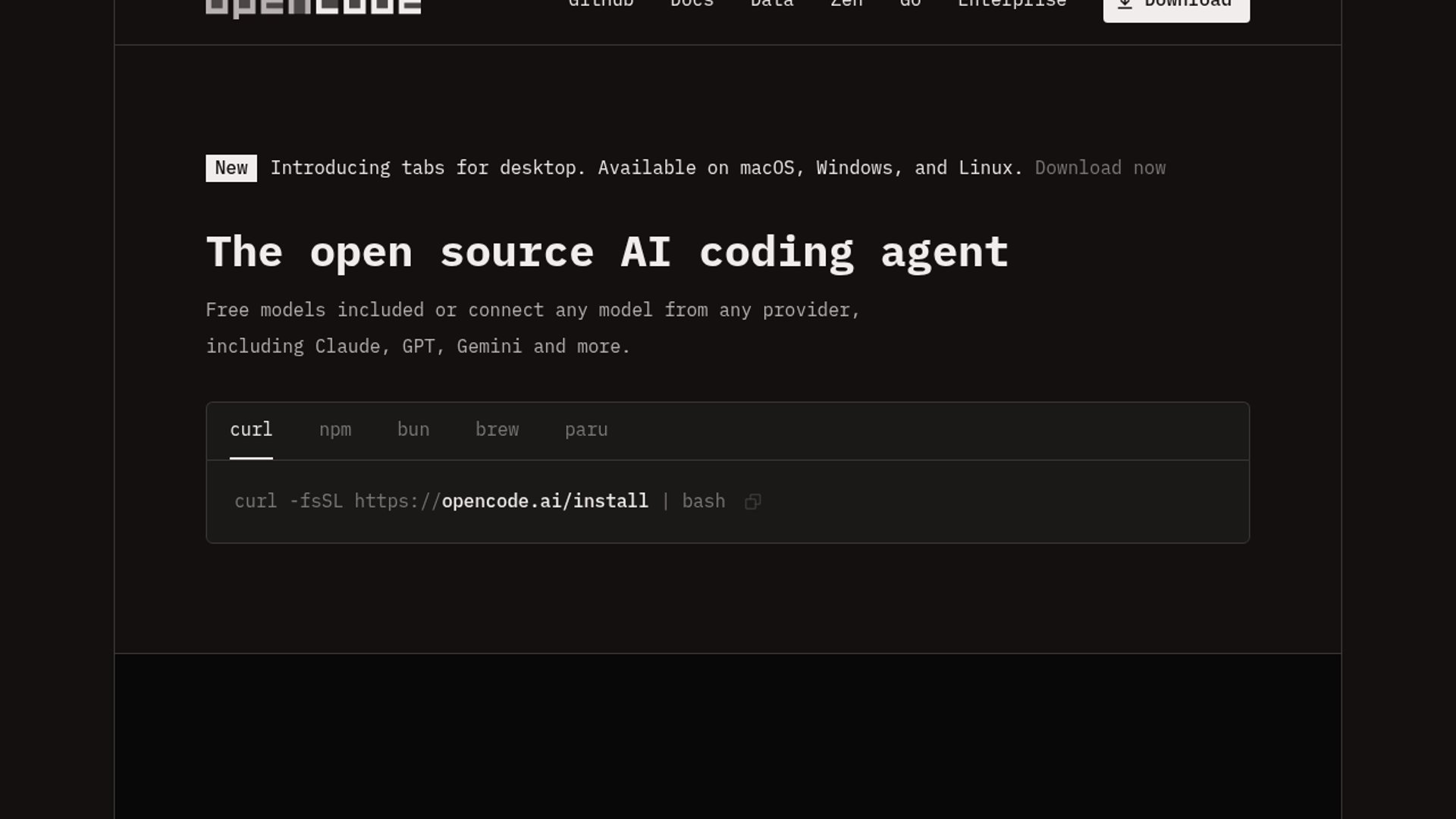 OpenCode AI Gateway offers free DeepSeek V4 Flash access
