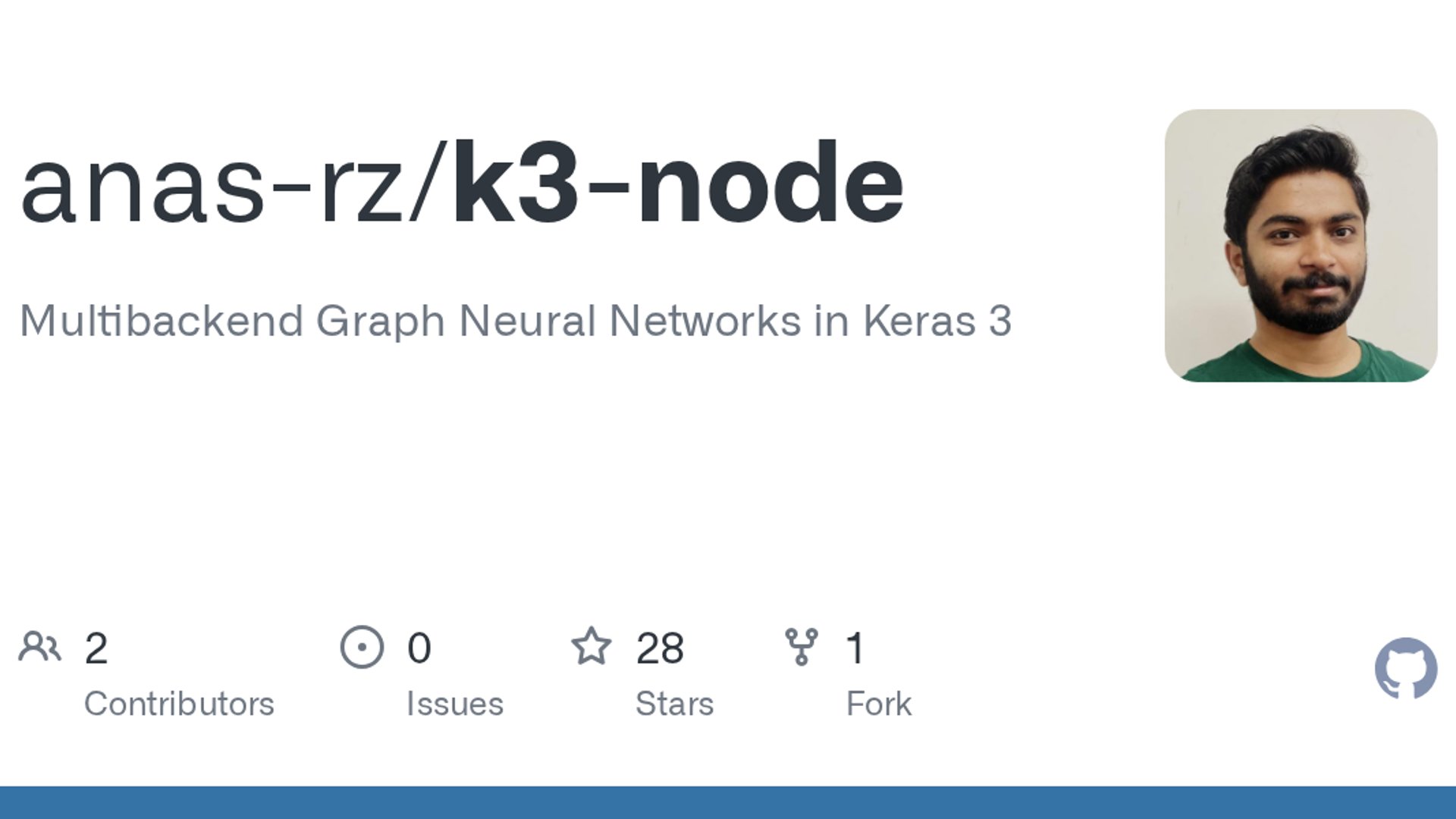 K3-Node brings multibackend GNNs to Keras 3