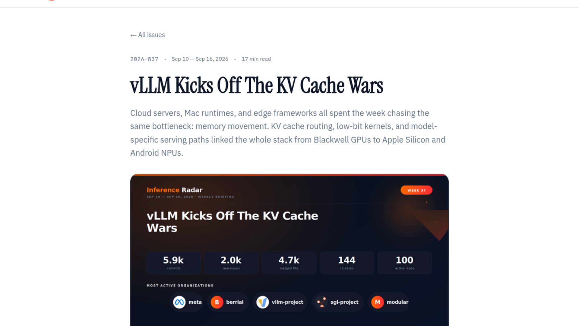 Inference frameworks advance KV cache, edge acceleration
