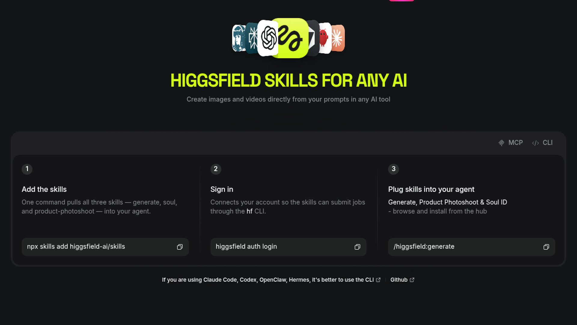 Higgsfield Skills Open Up AI Video Pipelines