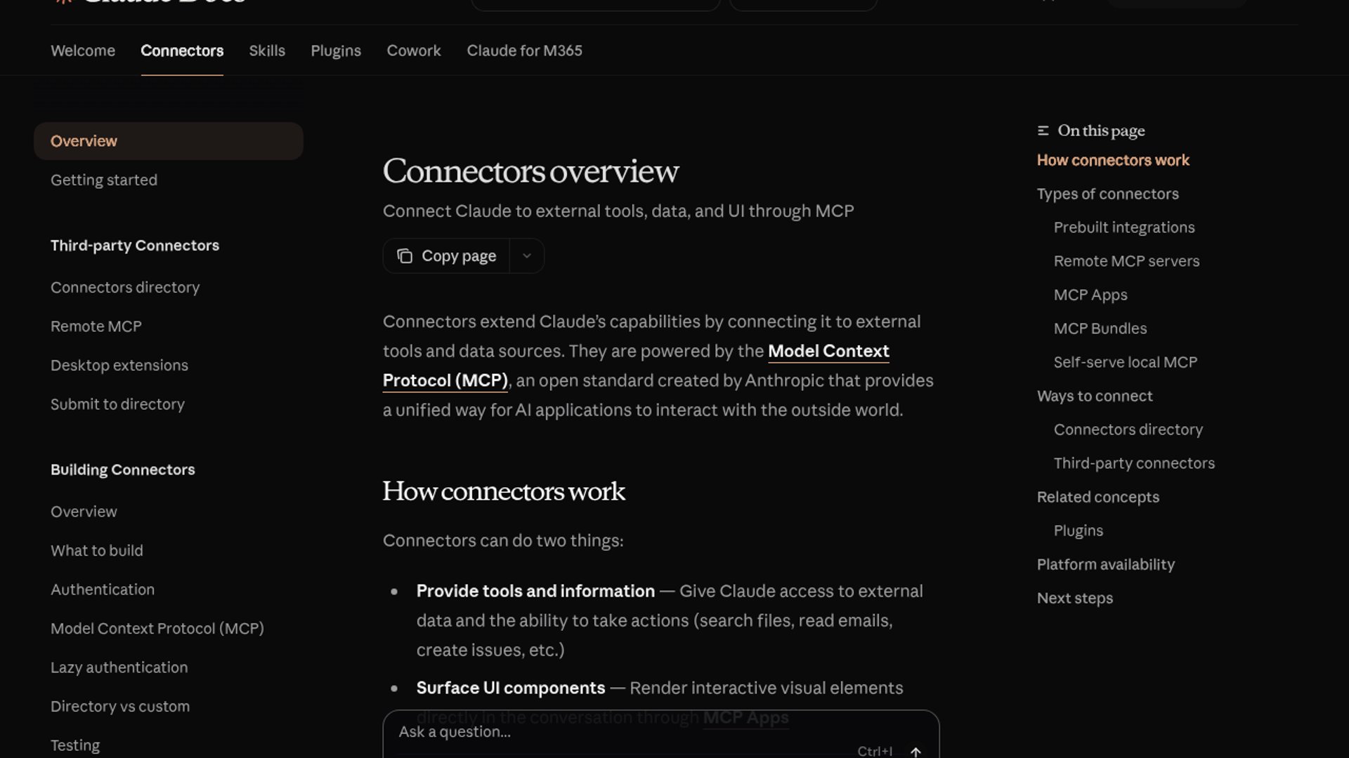 Anthropic adds Claude connector observability, submission