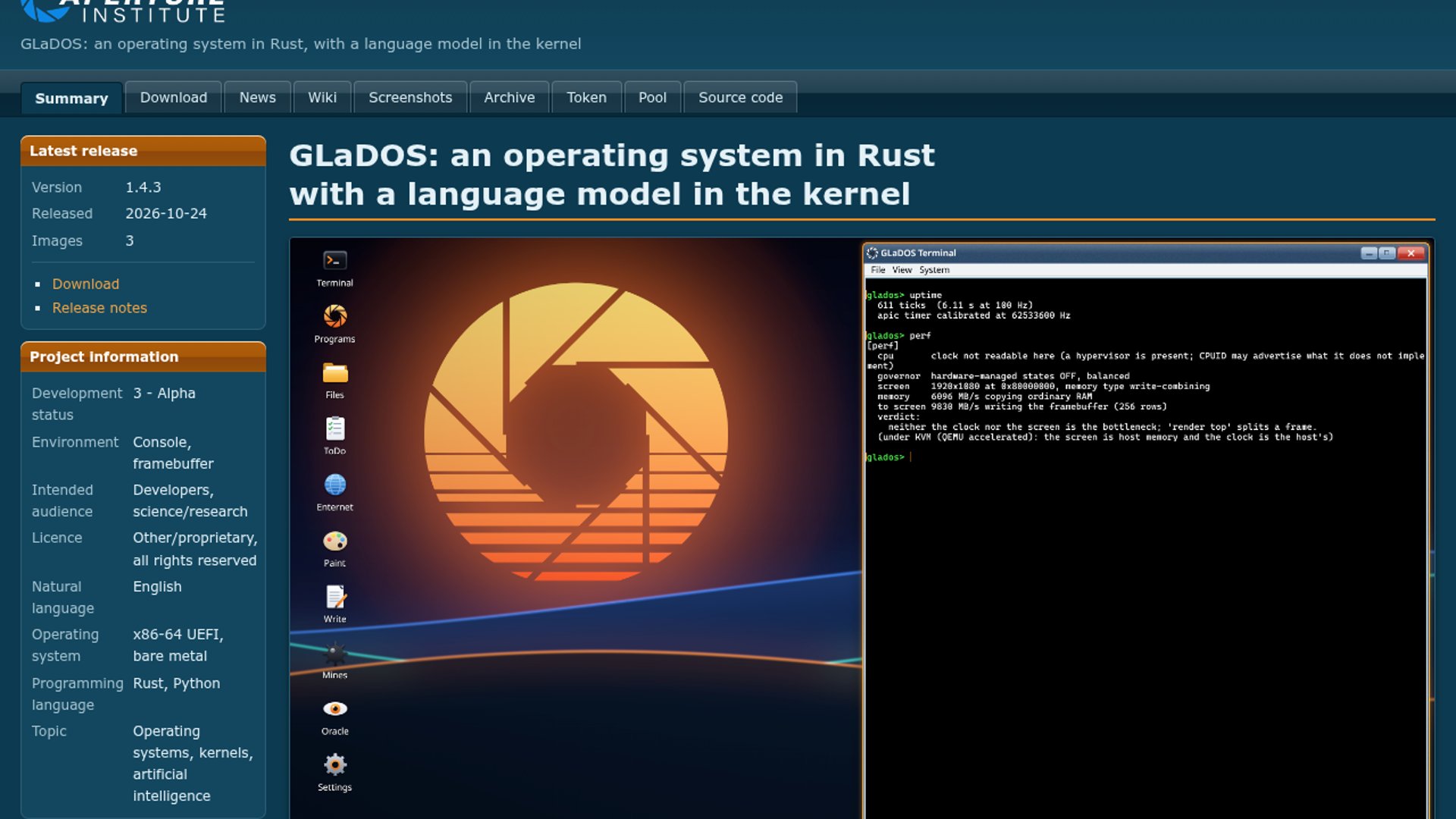 GLaDOS 1.4.3 unlocks GPU software