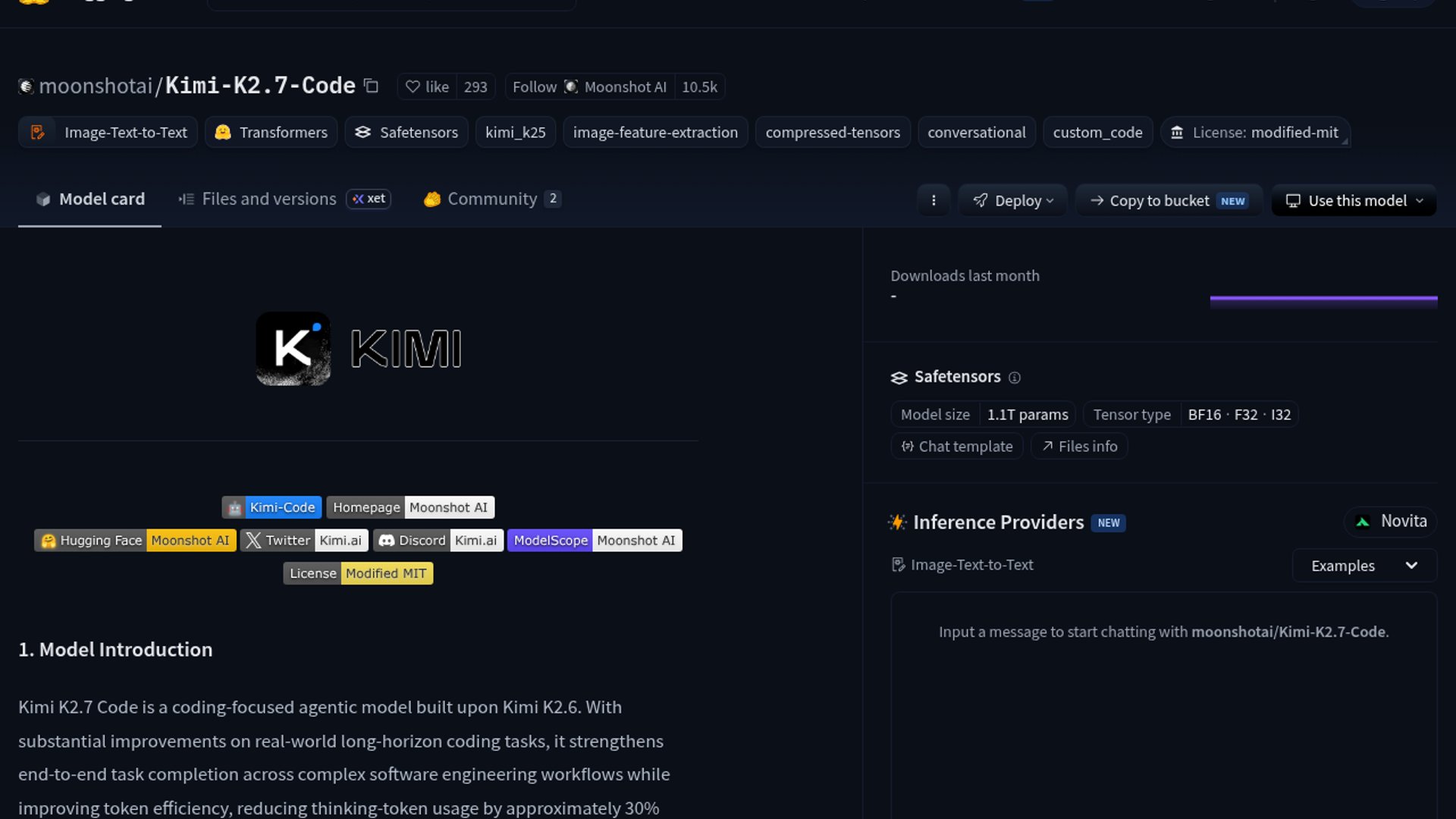 Moonshot AI has officially released Kimi K2.7-Code, an open-weights coding model optimized for long-horizon software engineering and cost-efficient agentic reasoning.