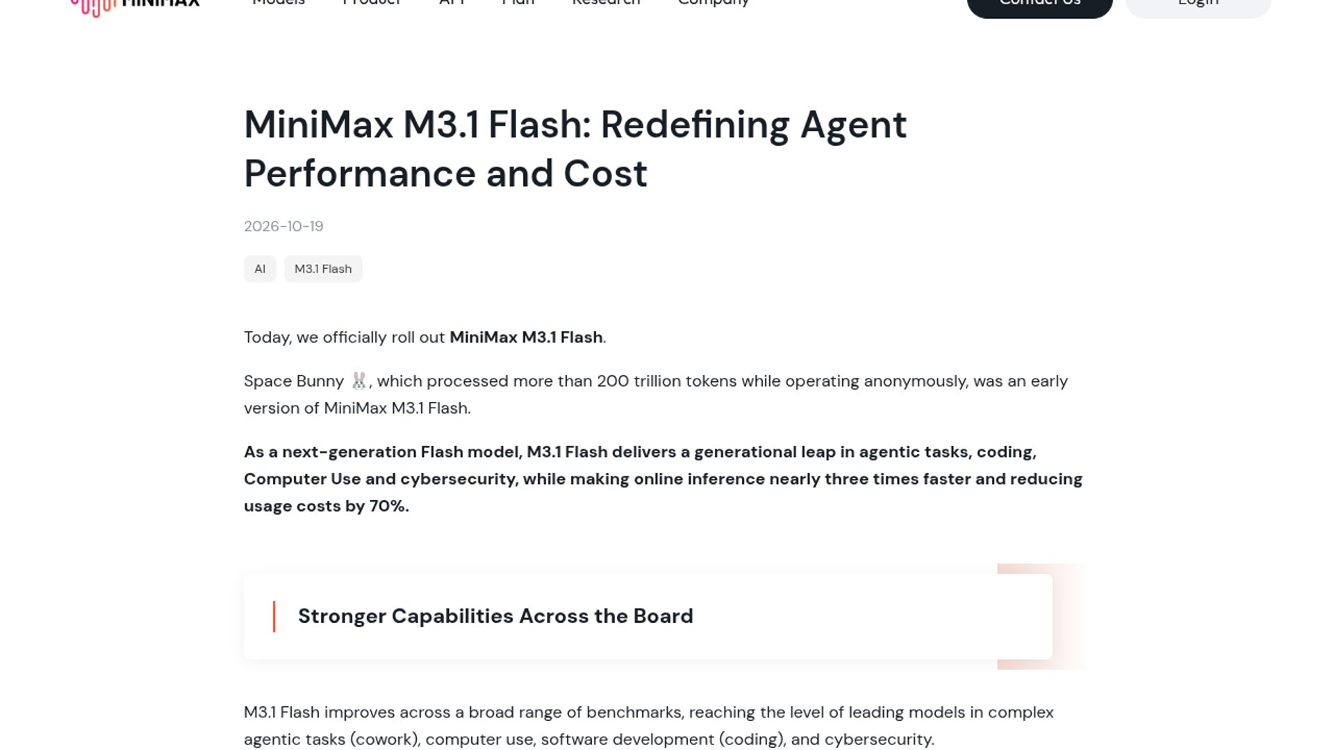 MiniMax M3.1 Flash Tops Automation Benchmarks