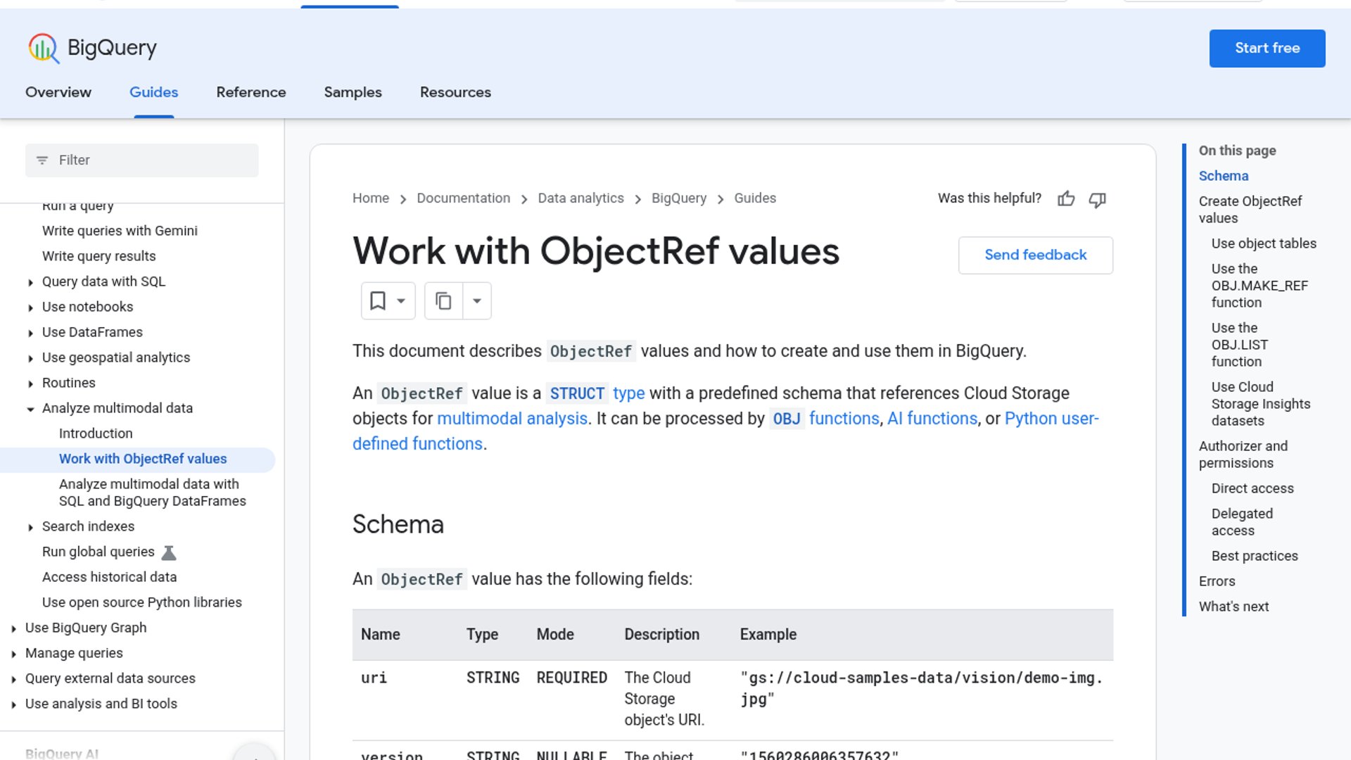 BigQuery ObjectRef hits GA for multimodal SQL