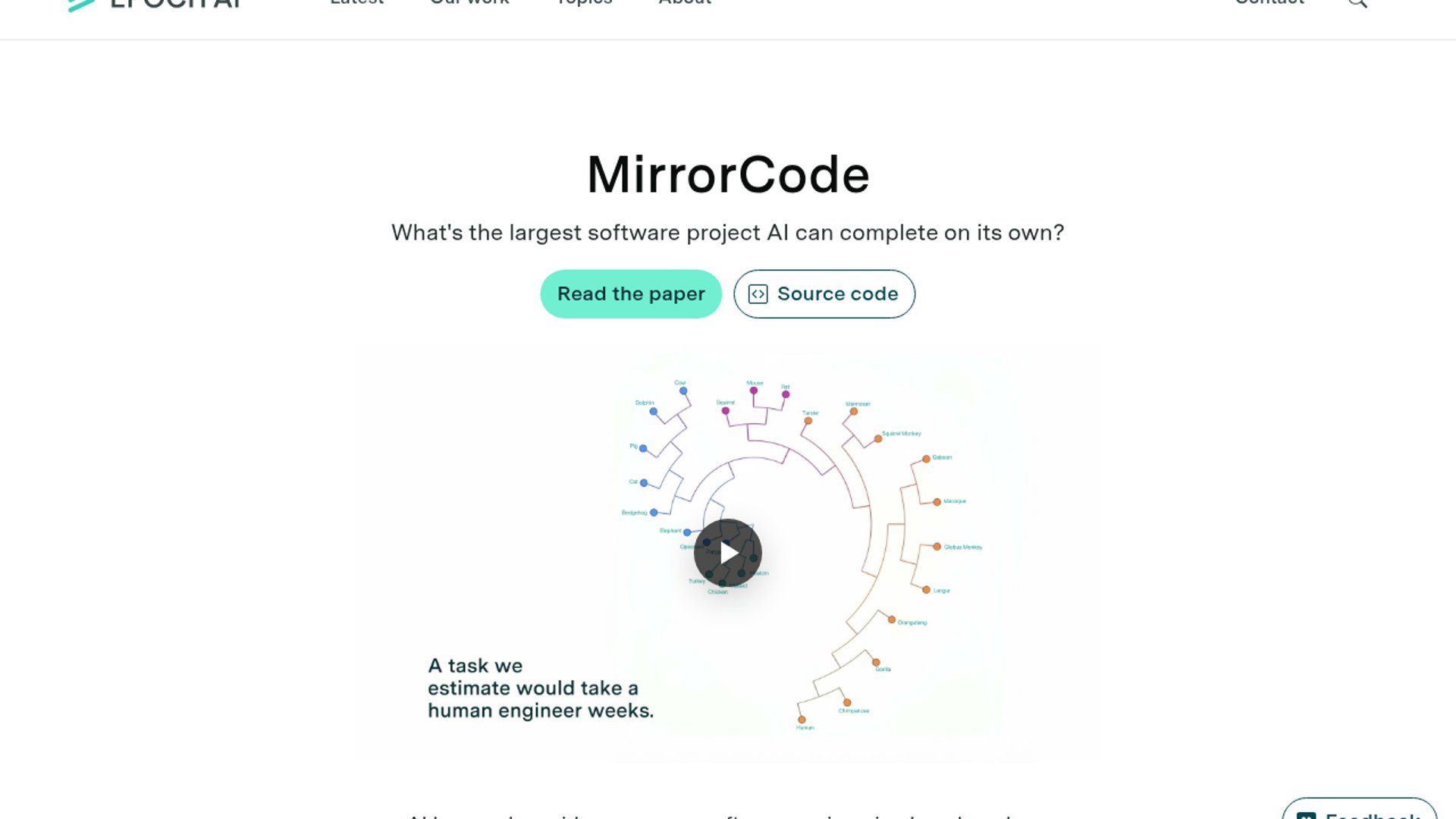 Epoch AI, METR launch MirrorCode benchmark
