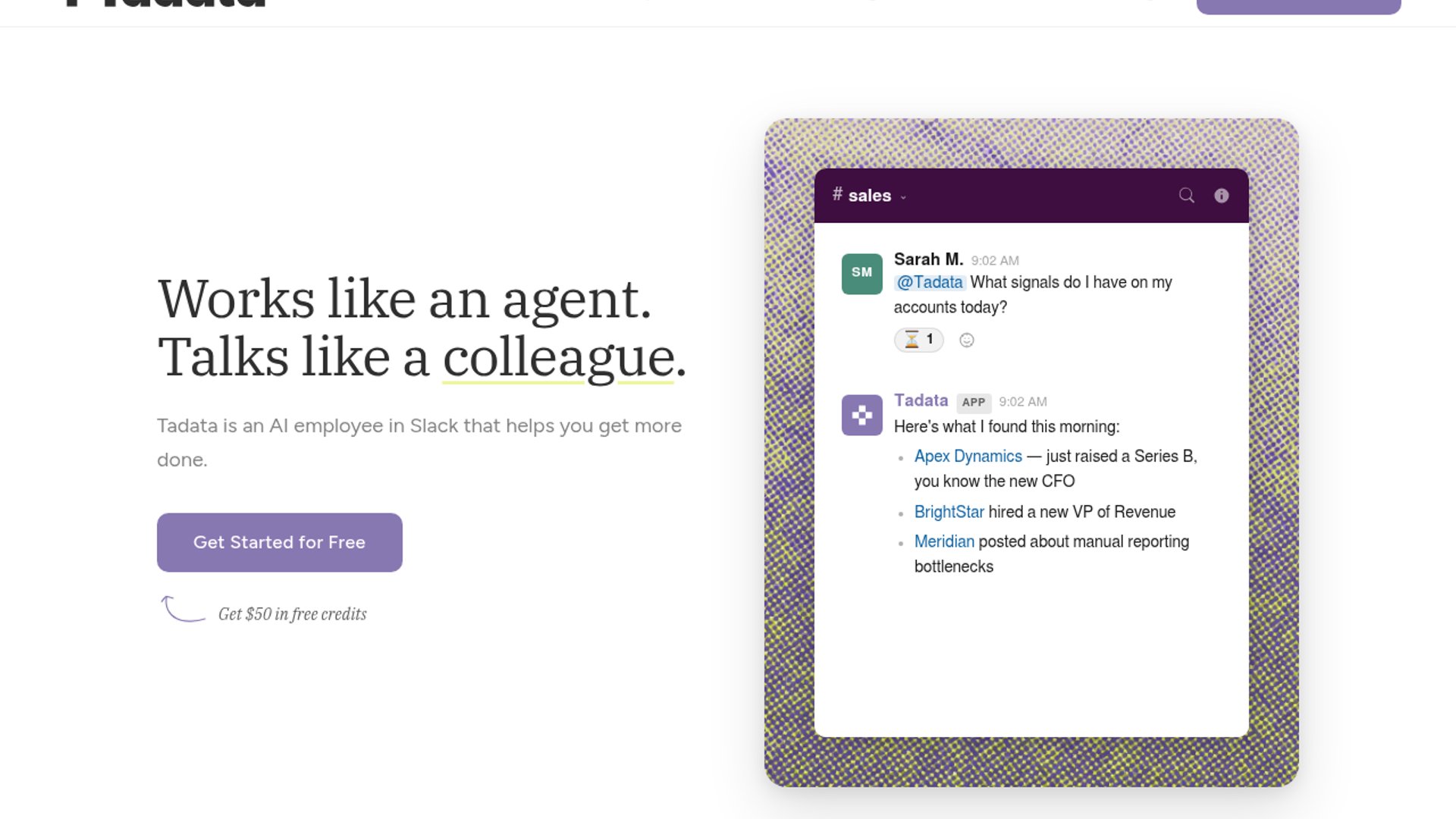 Tadata launches Slack-native AI employee