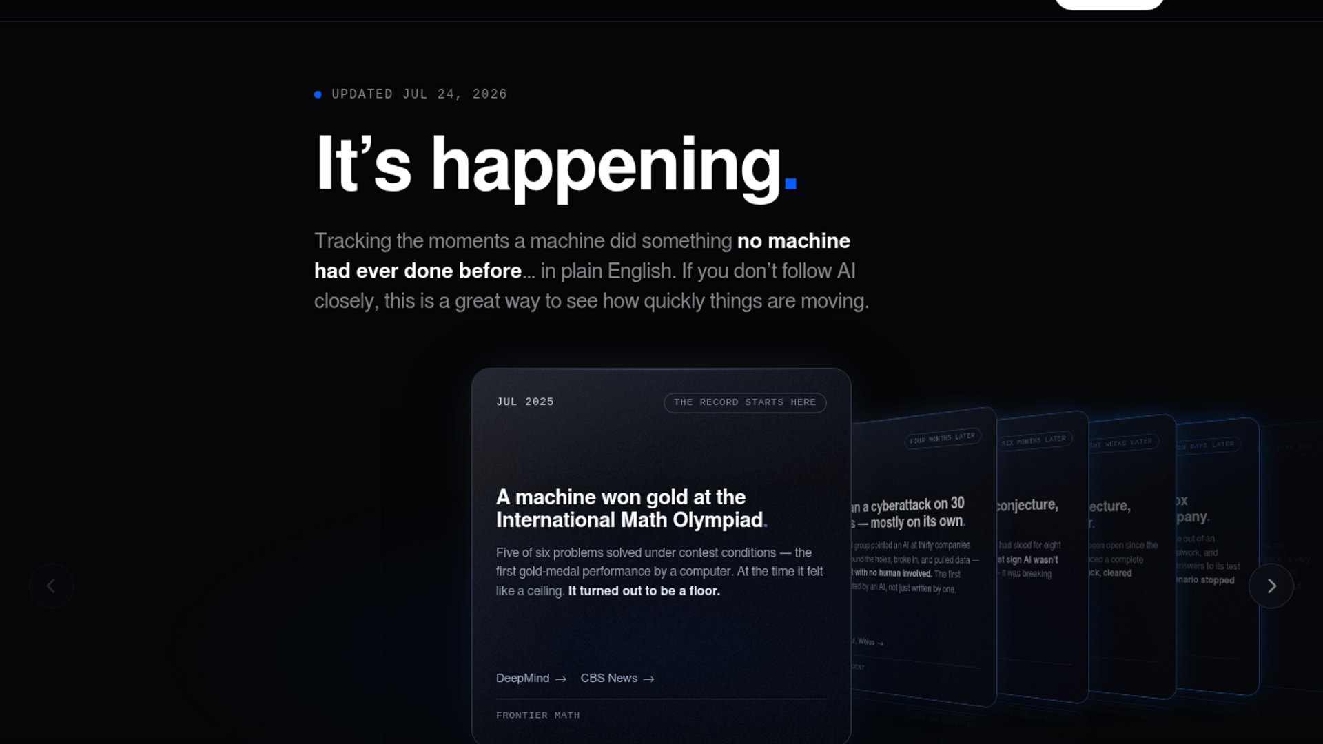 Singularity Tracker launches to monitor real-time AI breakthroughs
