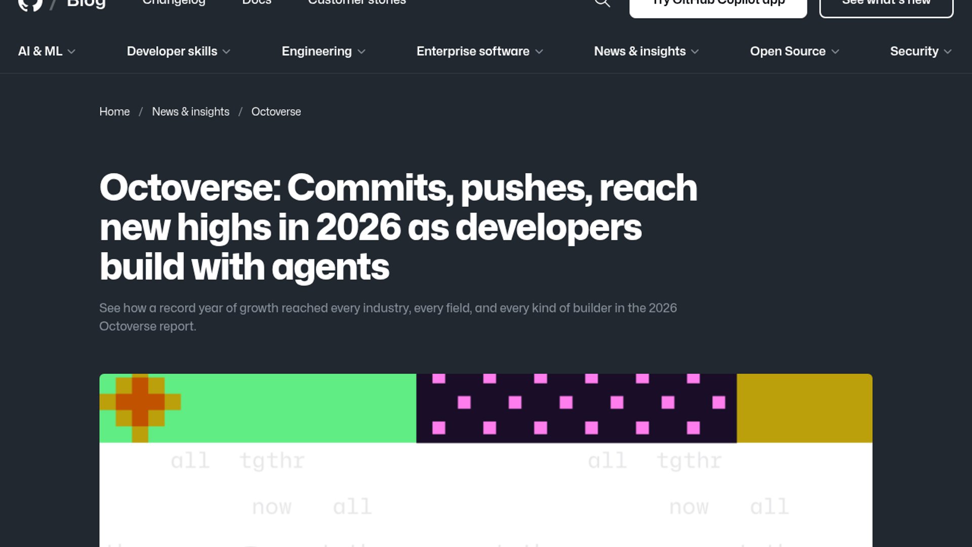 GitHub Octoverse 2026: Agents Start 40% of PRs