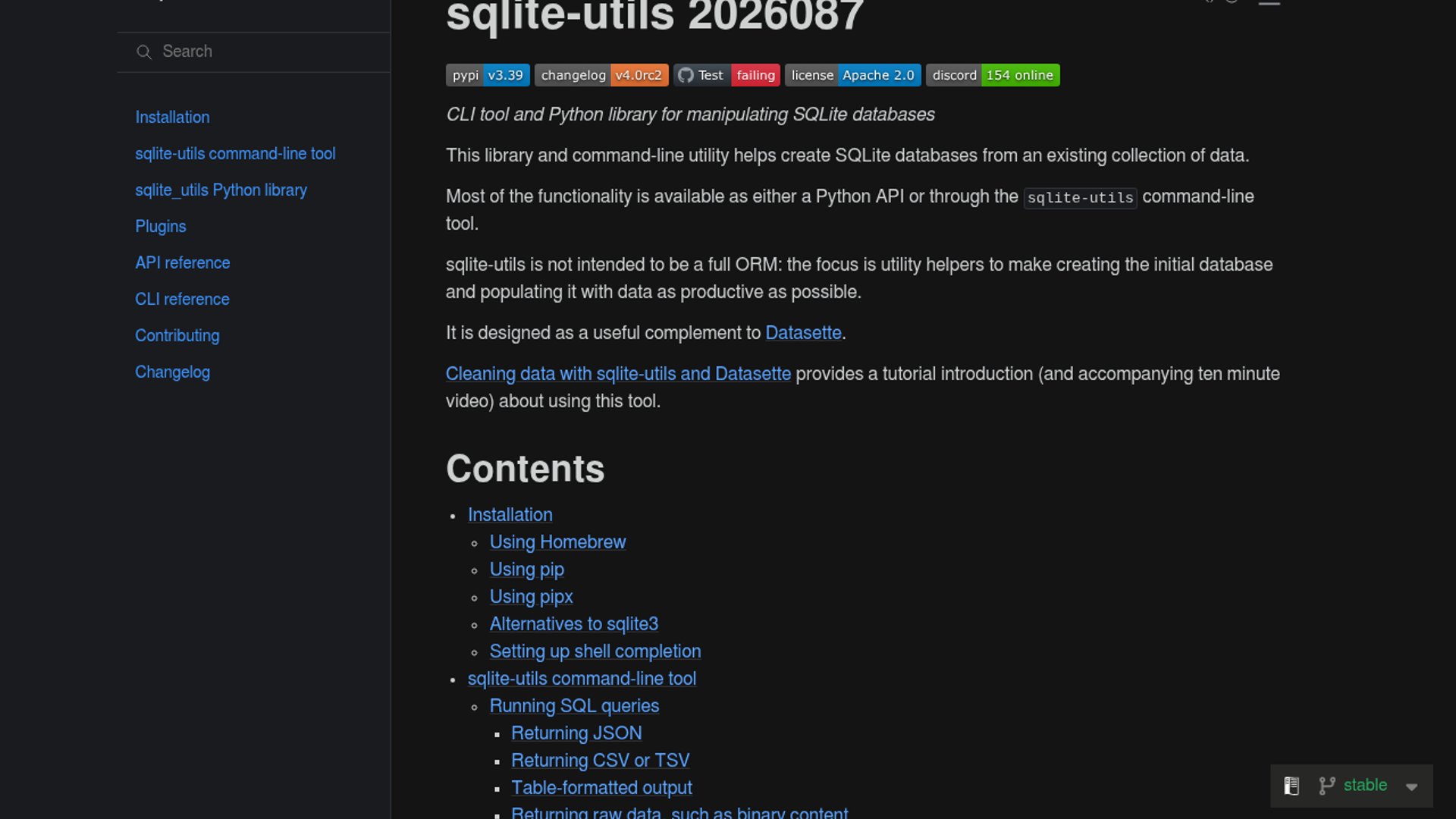 Claude Fable debugs sqlite-utils release candidate